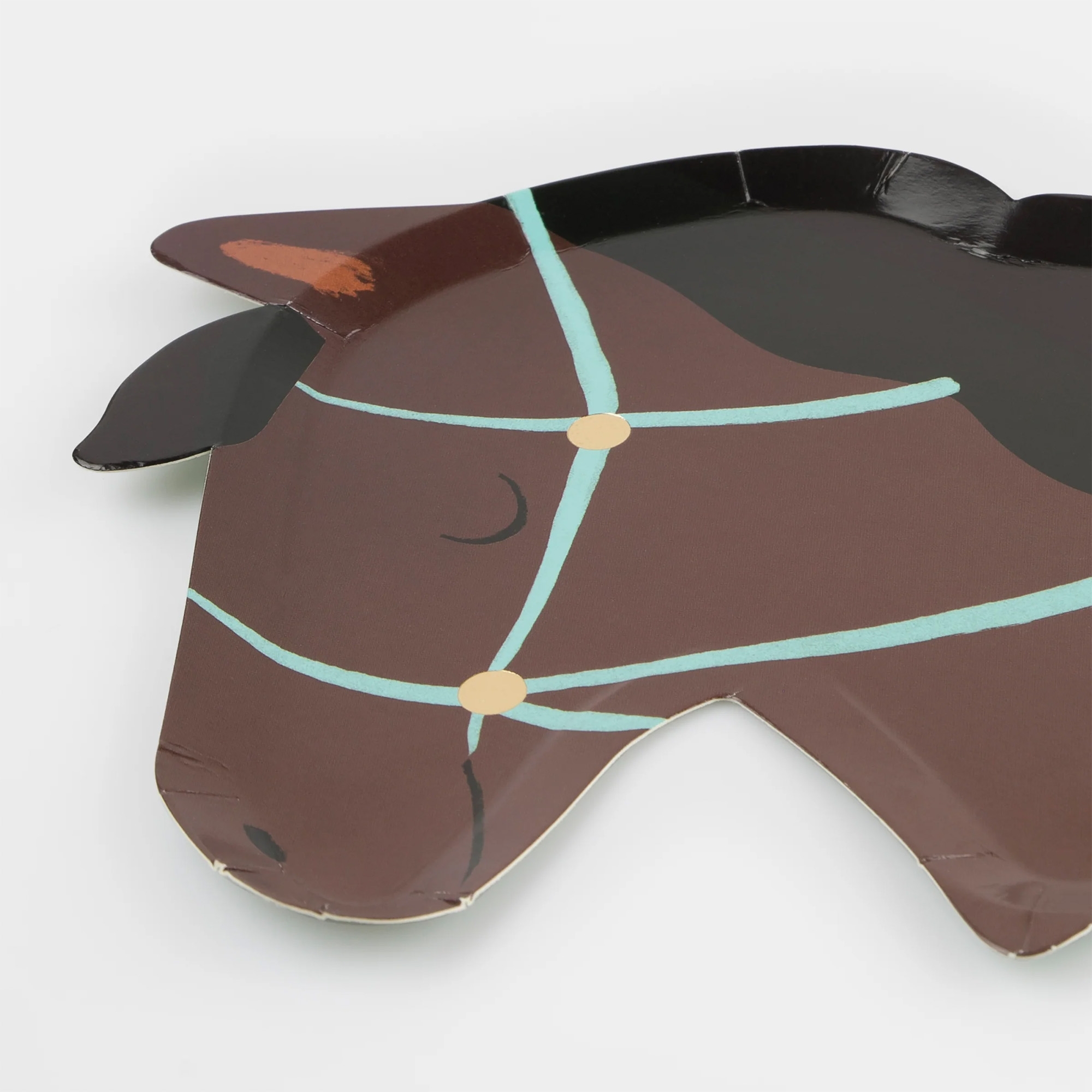 Meri Meri - 8 kleine Pappteller "Pferdeköpfe" Meri Meri - 8 kleine Pappteller "Pferdeköpfe"