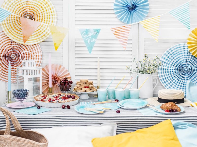 10 Papierstrohhalme "Summertime"