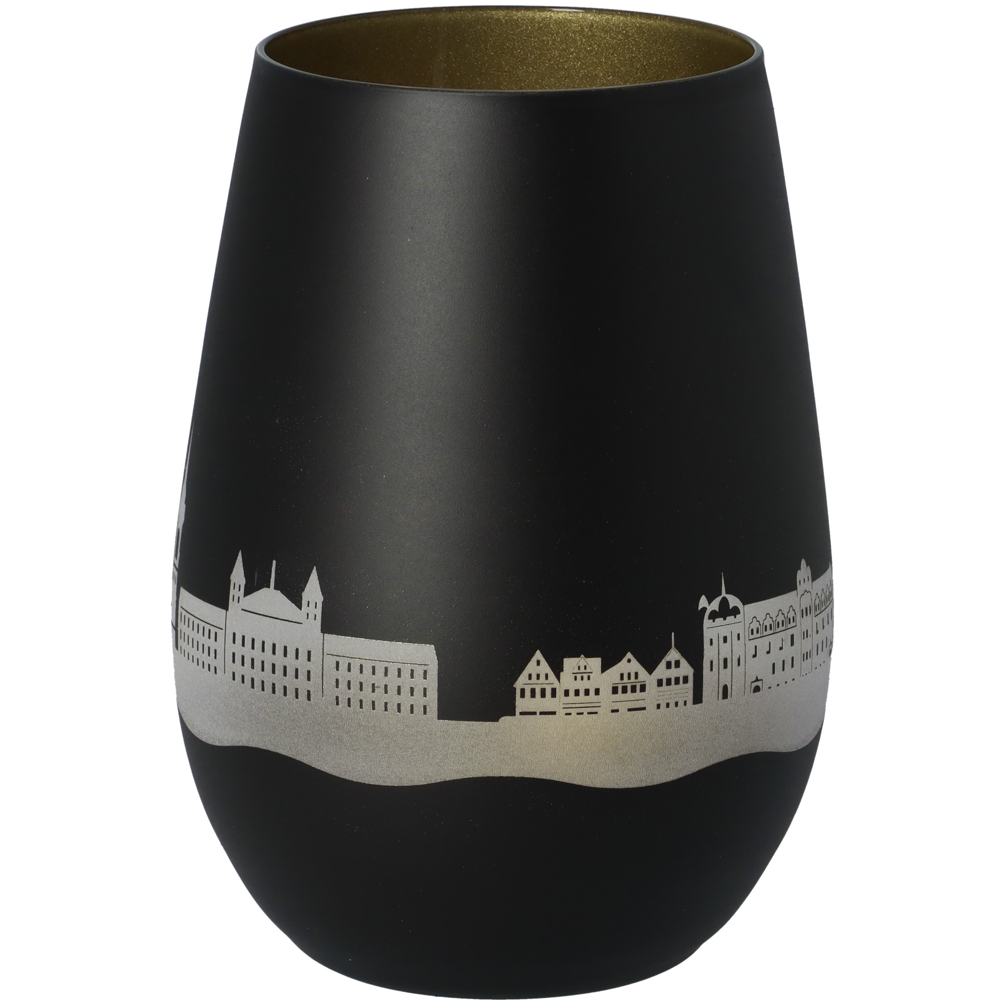Windlicht Skyline Celle Schwarz/Gold Windlicht Skyline Celle Schwarz/Gold
