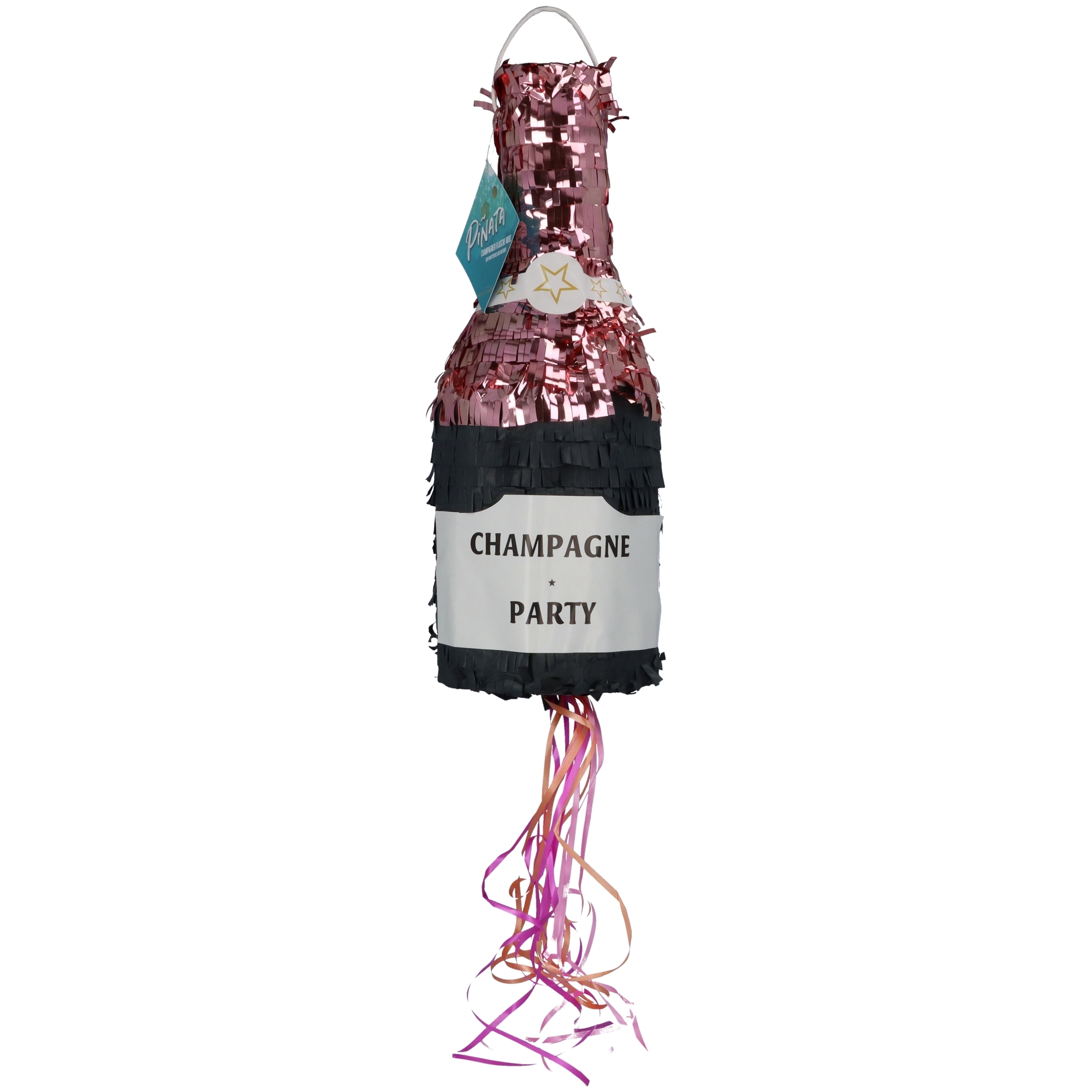 Pinata "Champagnerflasche" Schwarz