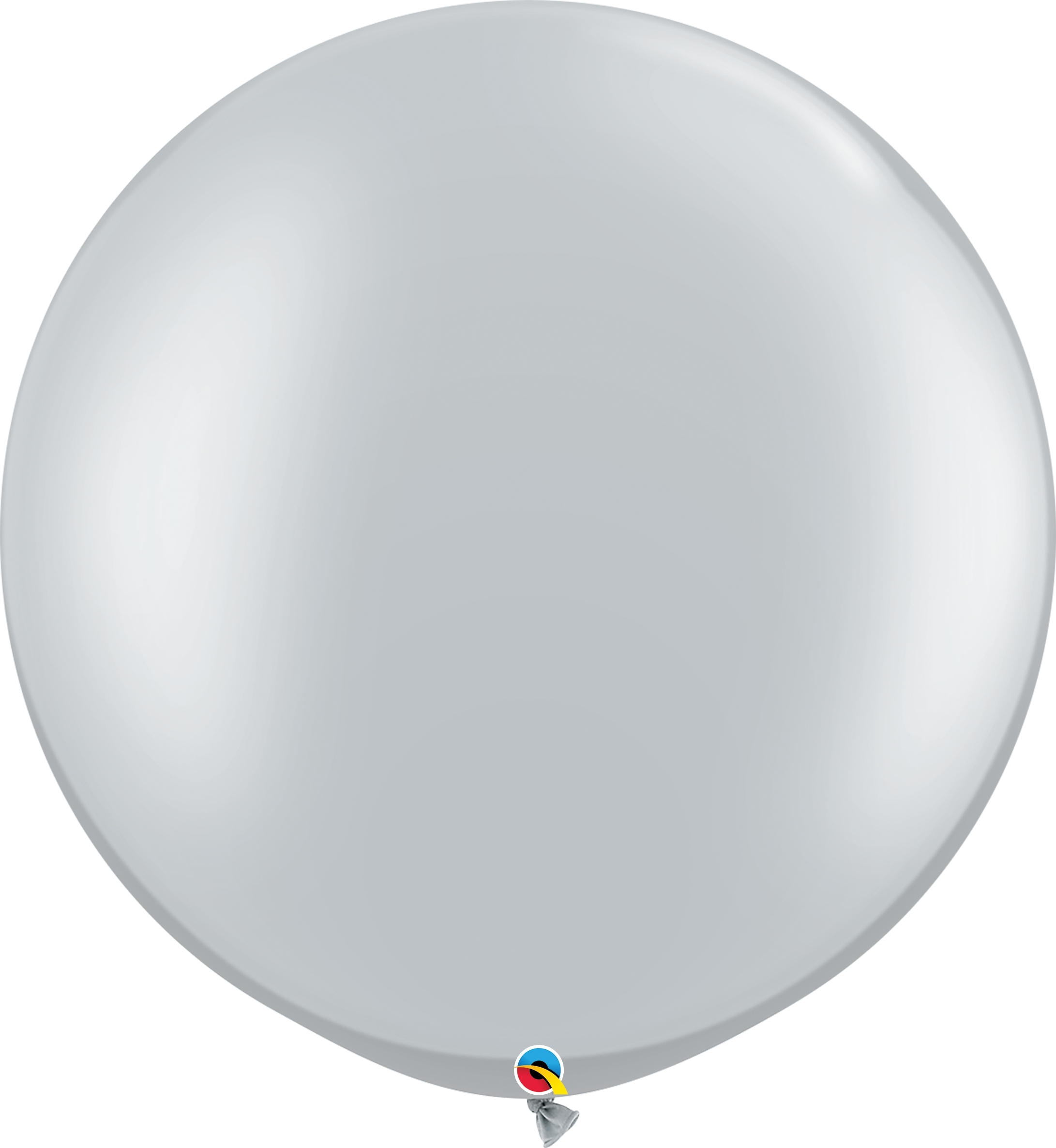 Qualatex Latexballon Gigant Silver Ø 75cm Qualatex Latexballon Gigant Silver Ø 75cm