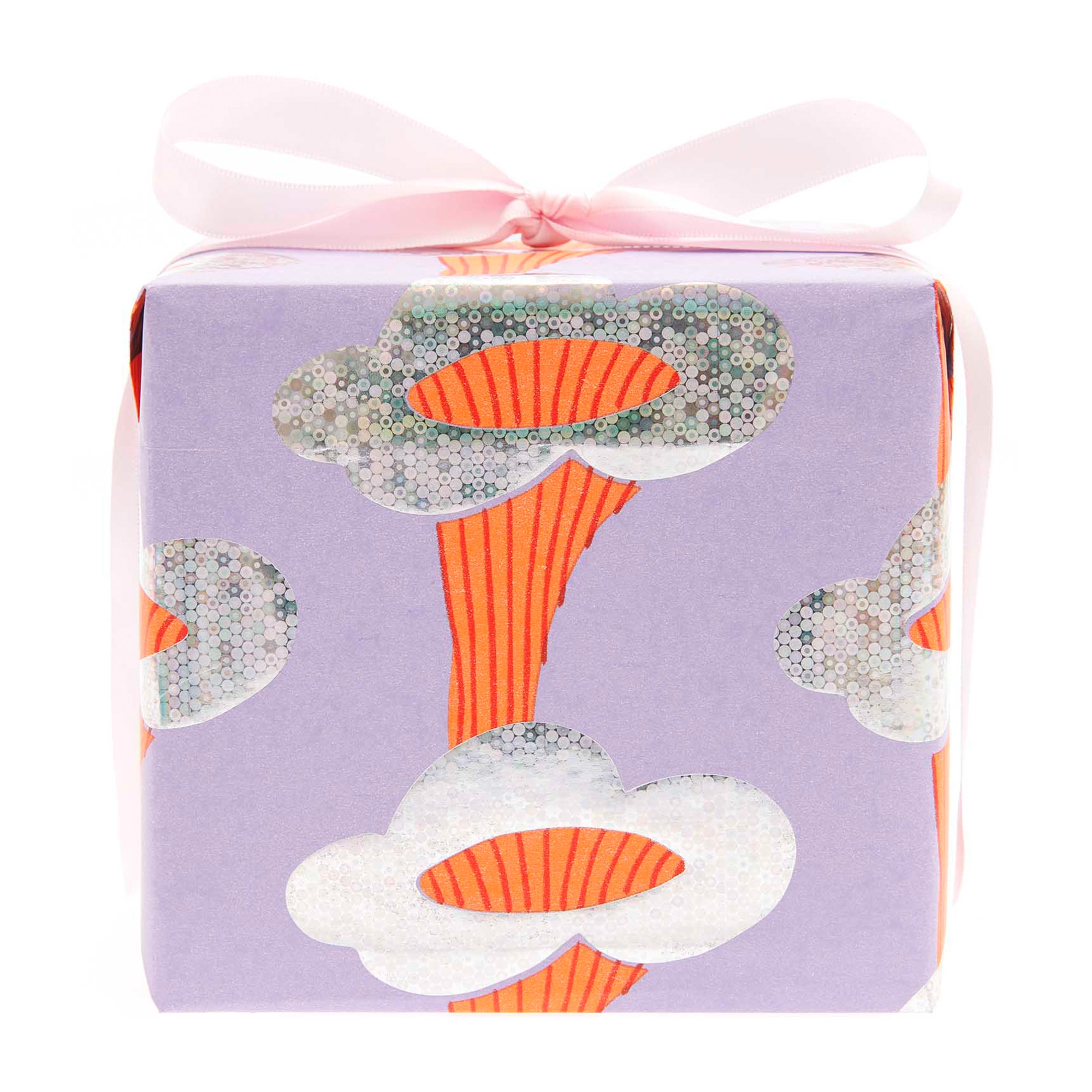 Geschenkpapier auf Rolle "Pfifferlinge" Flieder 2m Geschenk