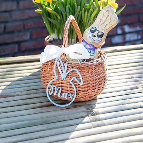 korb, korb, schokolade, hase, blume