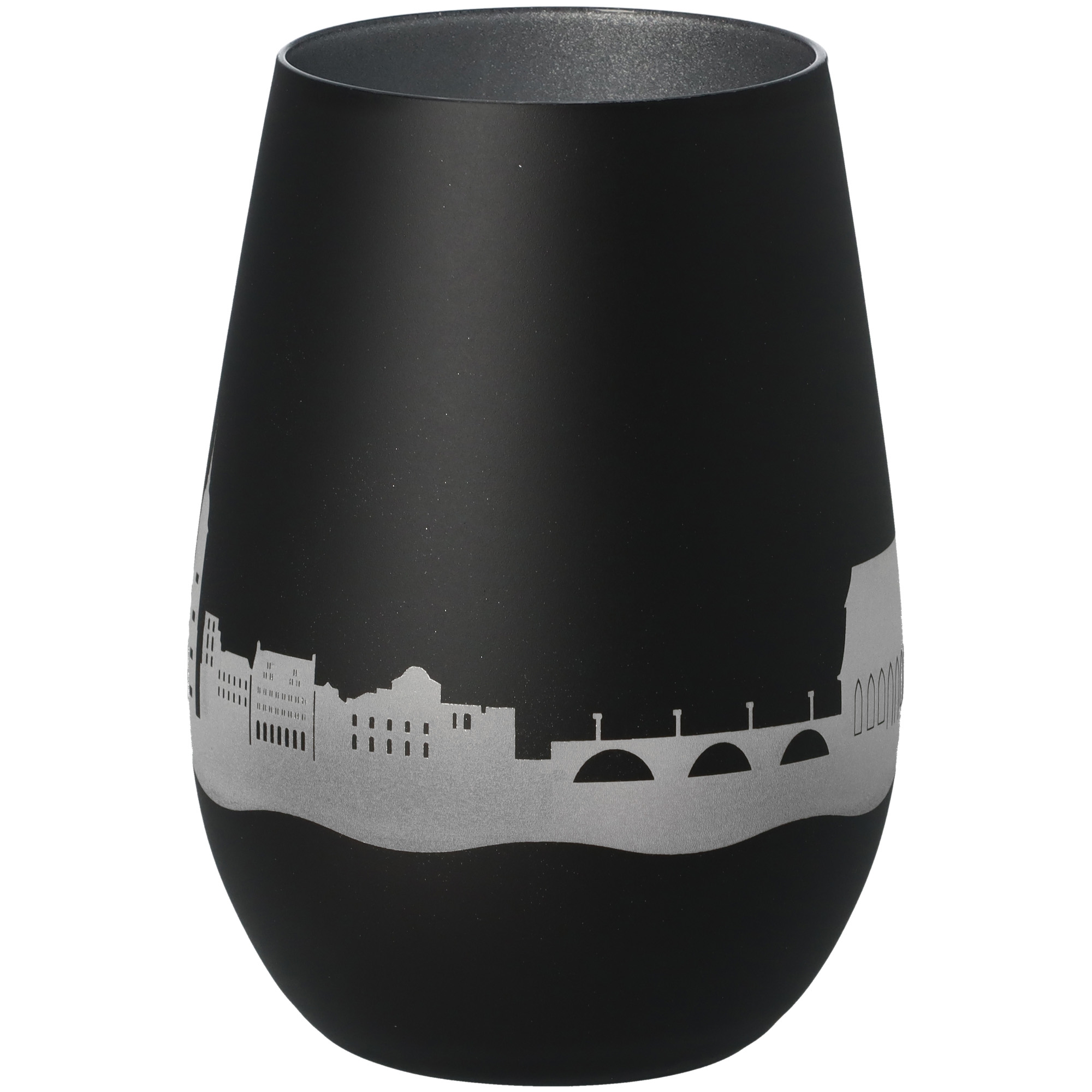 Windlicht Skyline Heidelberg Schwarz/Silber Windlicht Skyline Heidelberg Schwarz/Silber