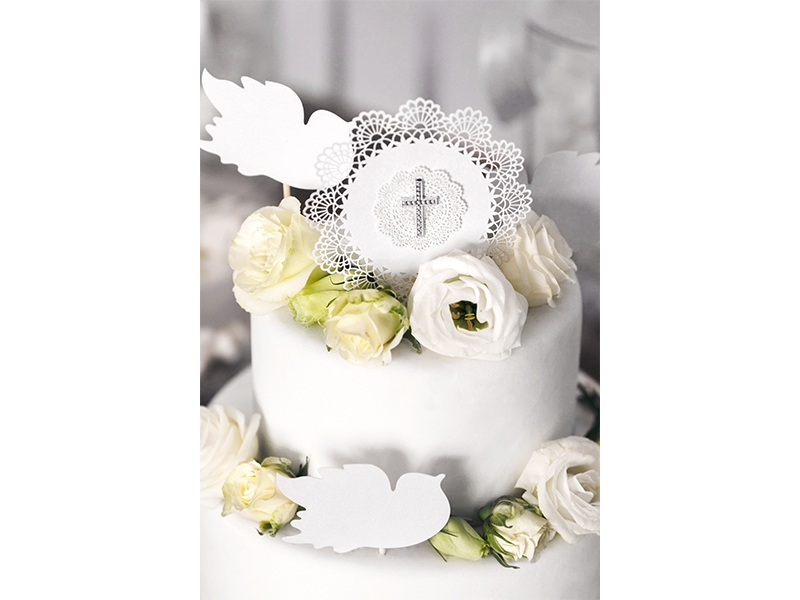 Streudeko Kreuz Silber, 25 Stück Streudeko Kreuz Silber, 25 Stück