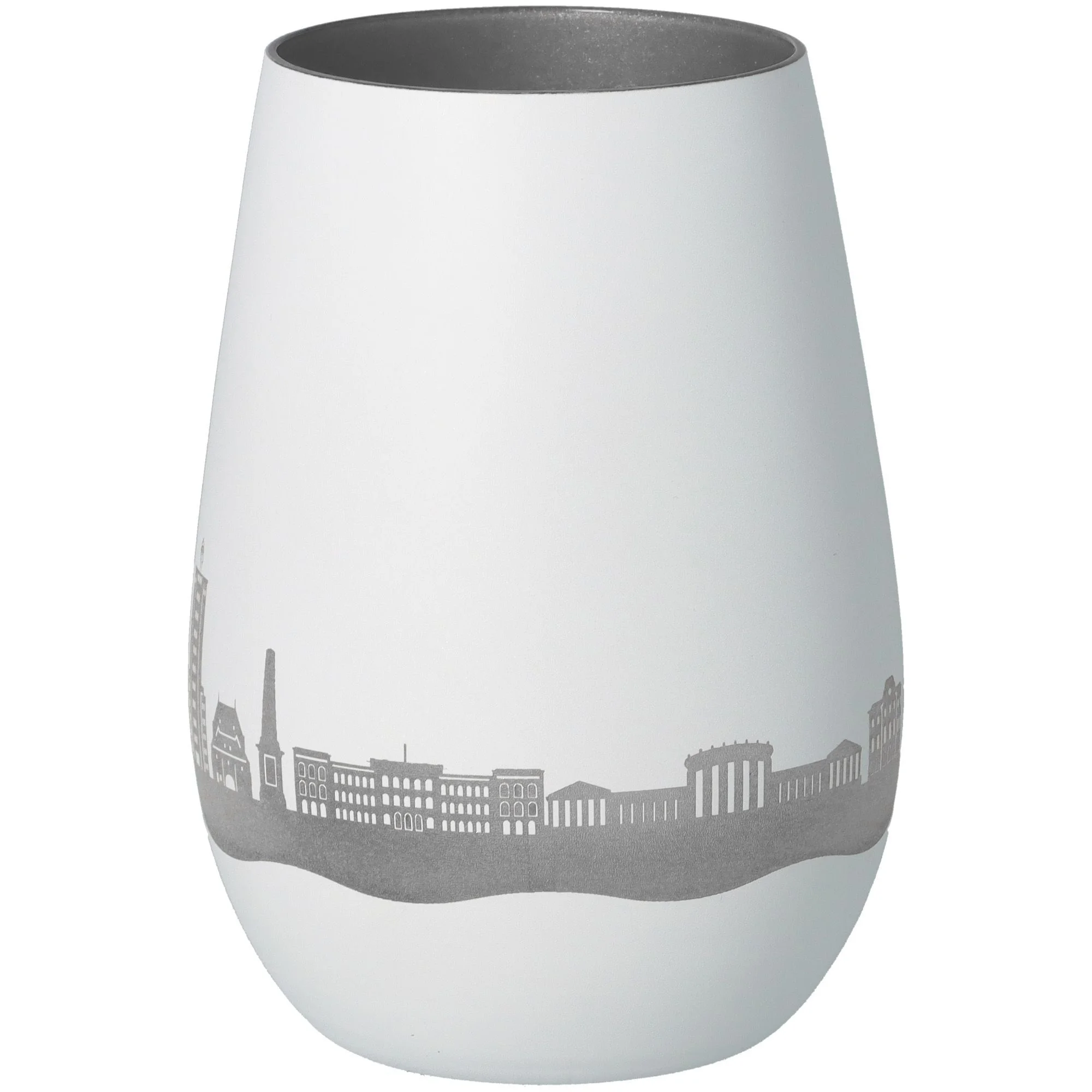 vase, weiß, glänzend, Stadtansicht, Deko