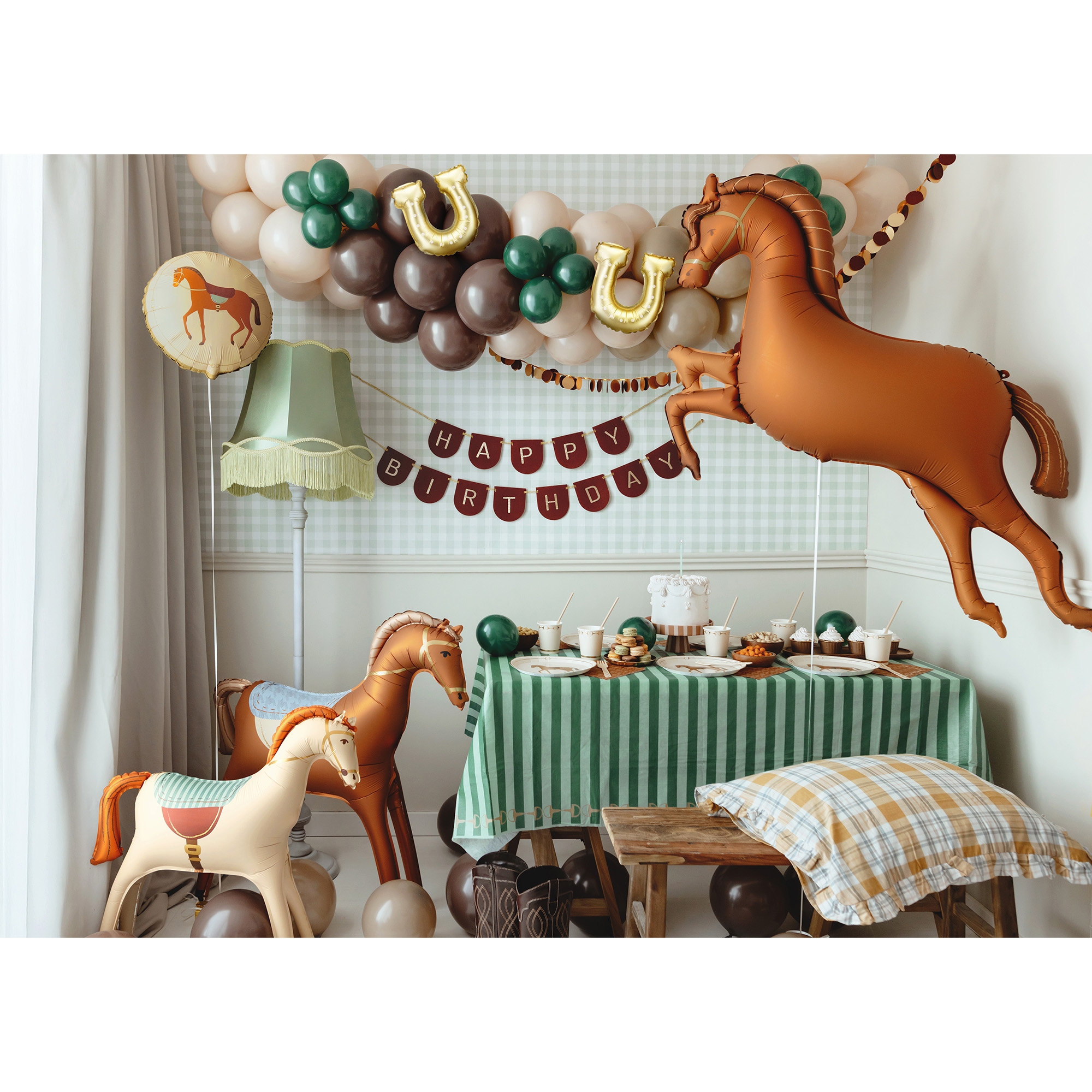 Tischdecke "Steigbügel" 180x120 cm Leute, Esszimmer, Esstisch, Tisch, Innenarchitektur