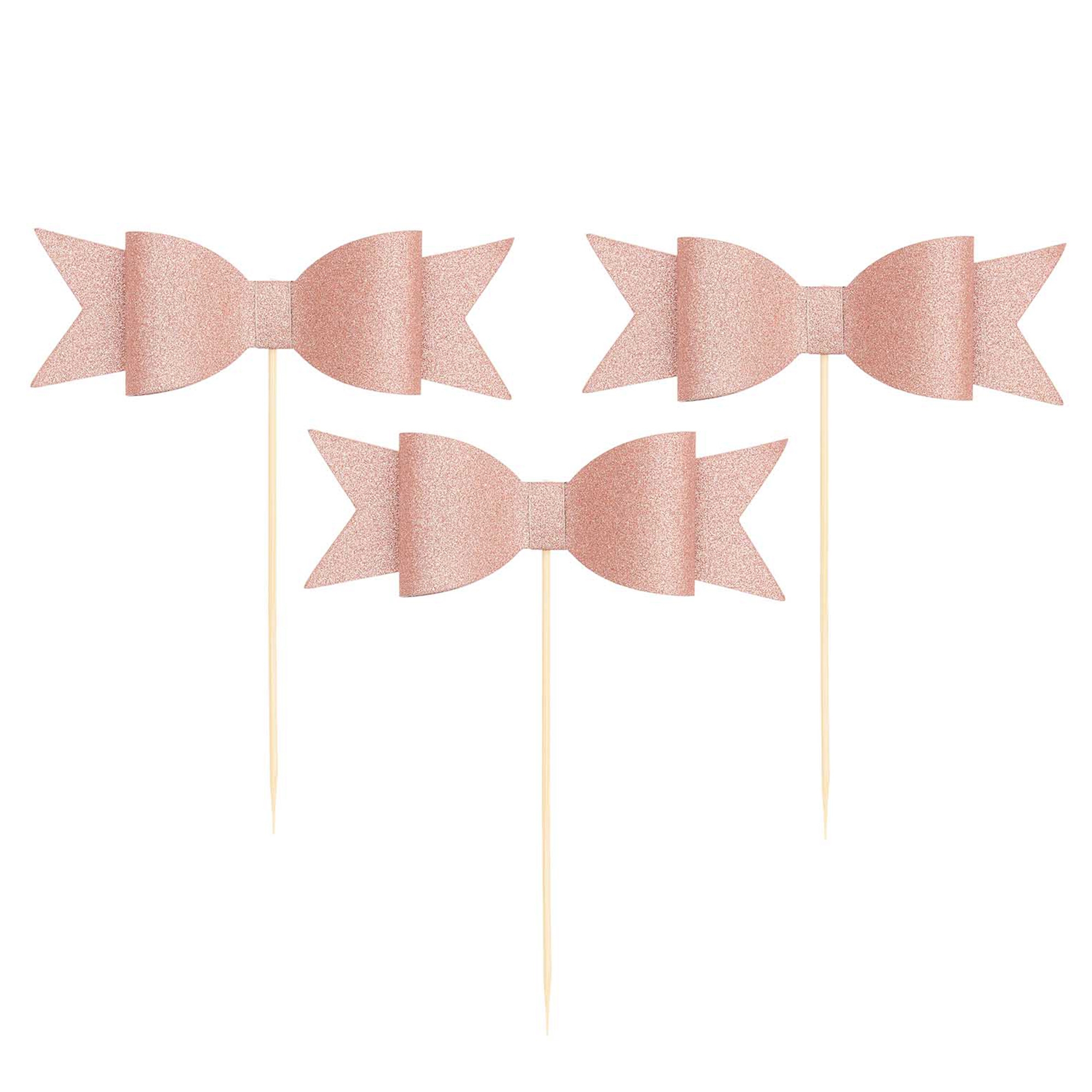 Picker "Schleife Roségold" 6 Stück