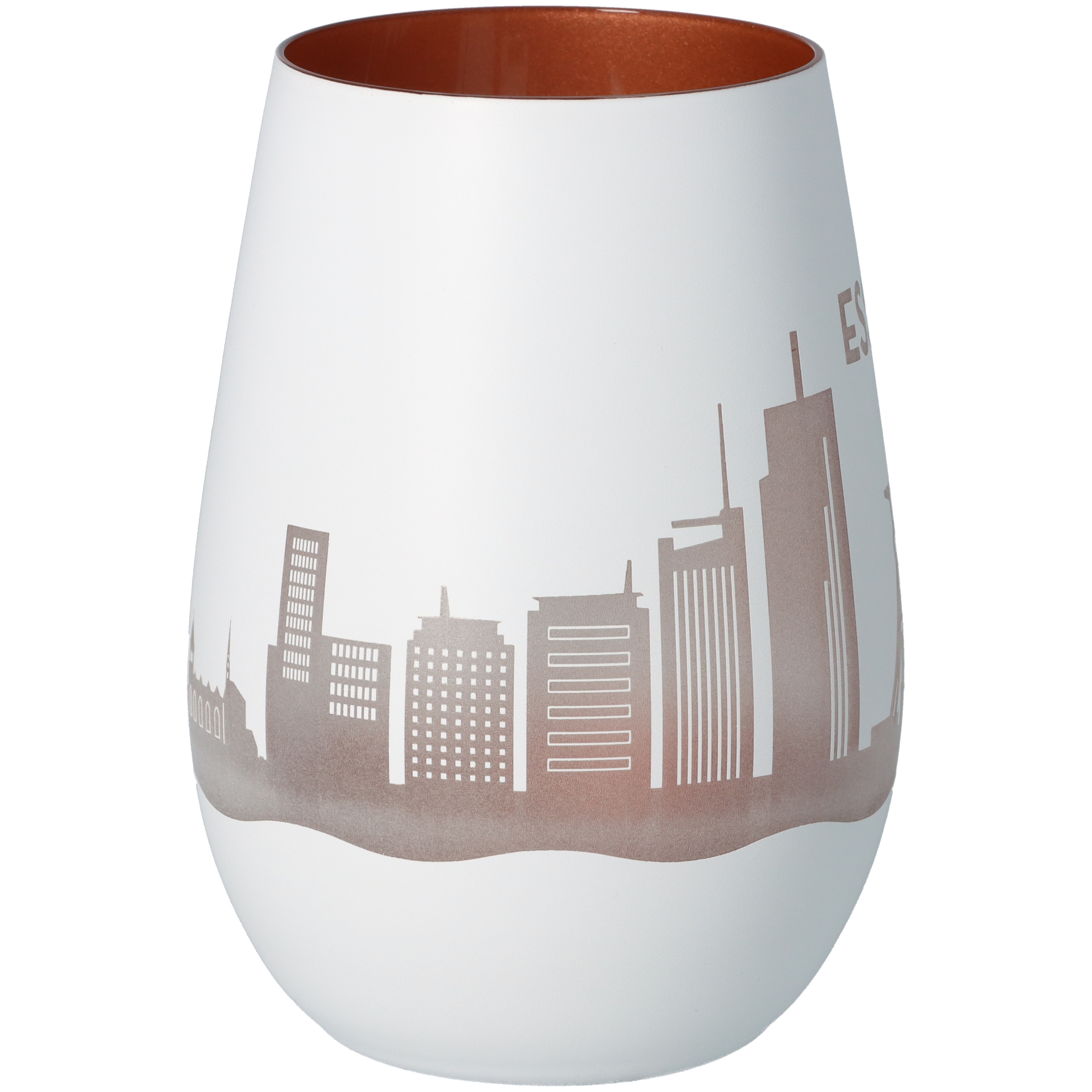 Windlicht Skyline Essen Weiß/Bronze Windlicht Skyline Essen Weiß/Bronze