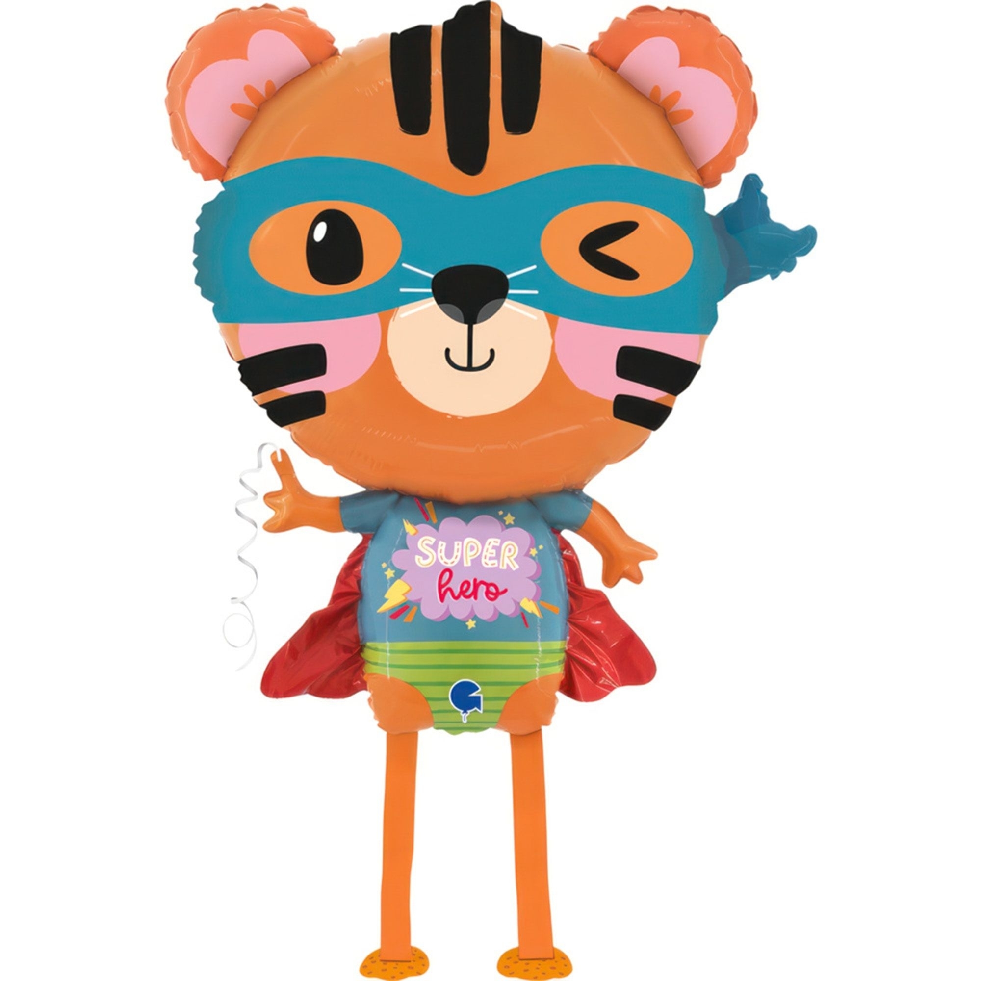 Folienballon Airwalker Superhero Tiger 85cm Folienballon Airwalker Superhero Tiger 85cm