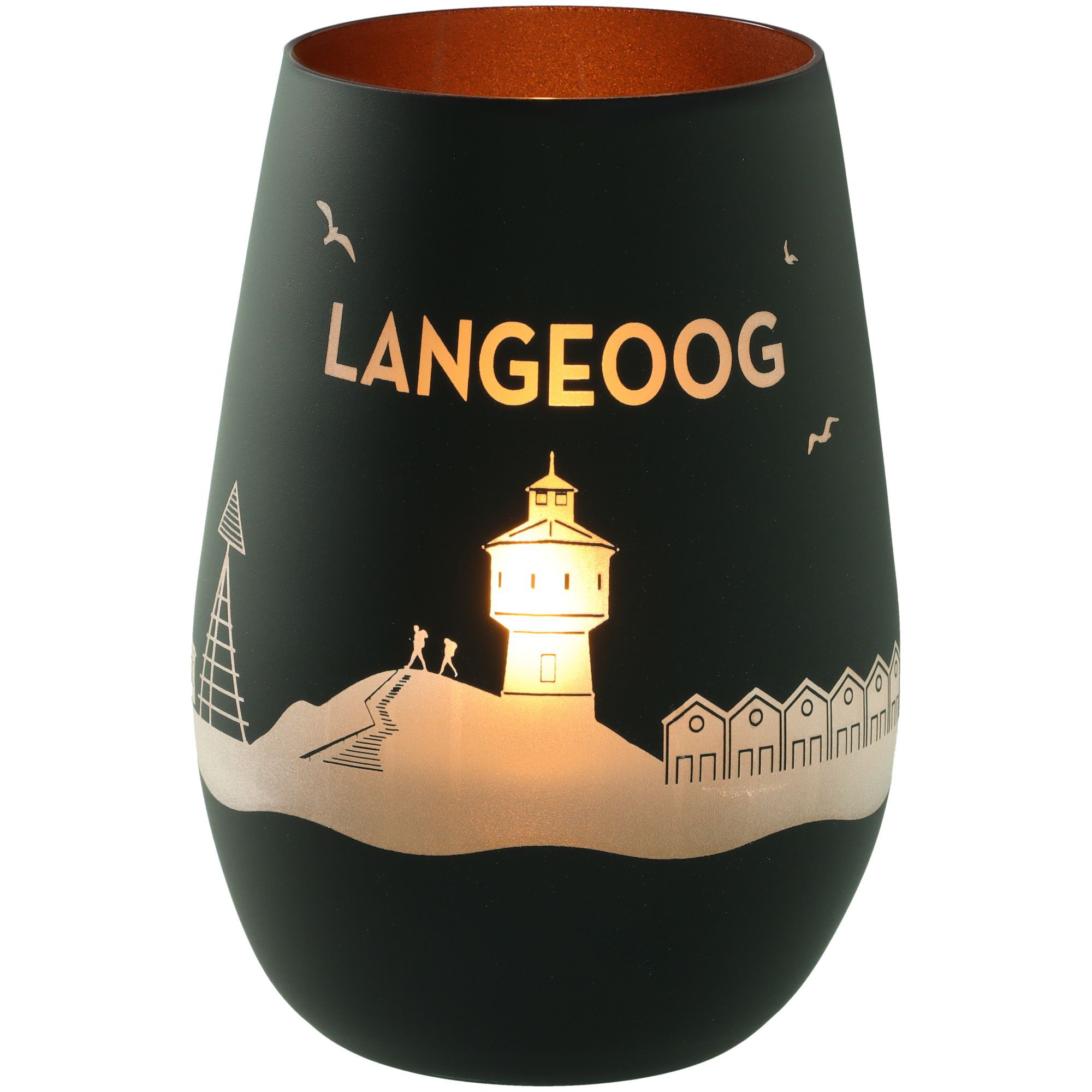 Windlicht Skyline Langeoog Schwarz/Bronze Windlicht Skyline Langeoog Schwarz/Bronze
