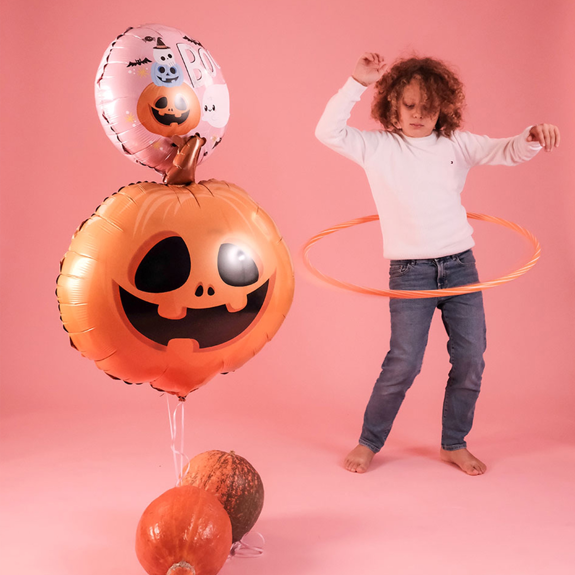 Folienballon "Kürbis" Halloween 55cm Person, Luftballon