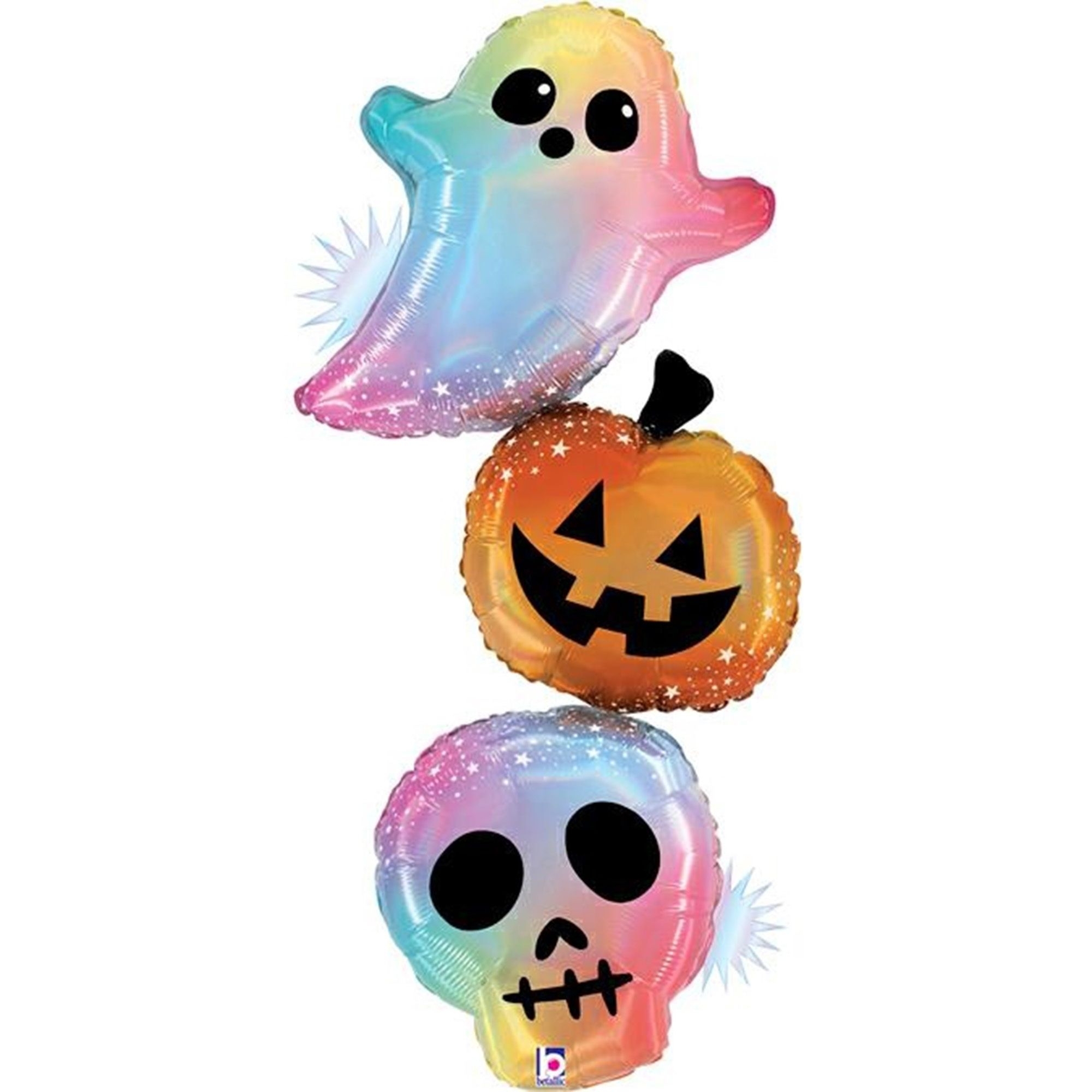 Folienballon "Opal Pastel Halloween Trio" 105cm