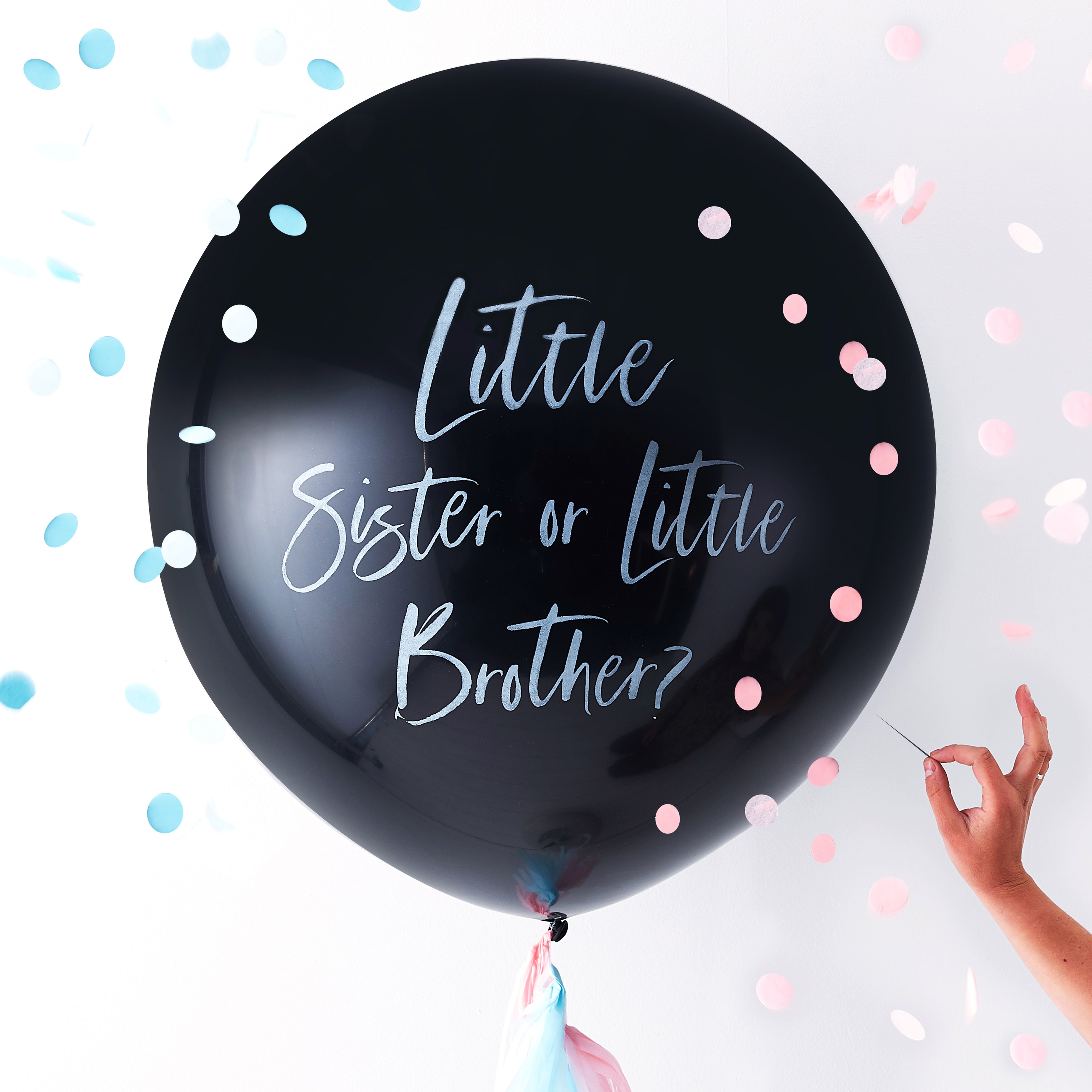 Gender Reveal Ballon "Little Sister or little Brother?" Gender Reveal Ballon "Little Sister or little Brother?"