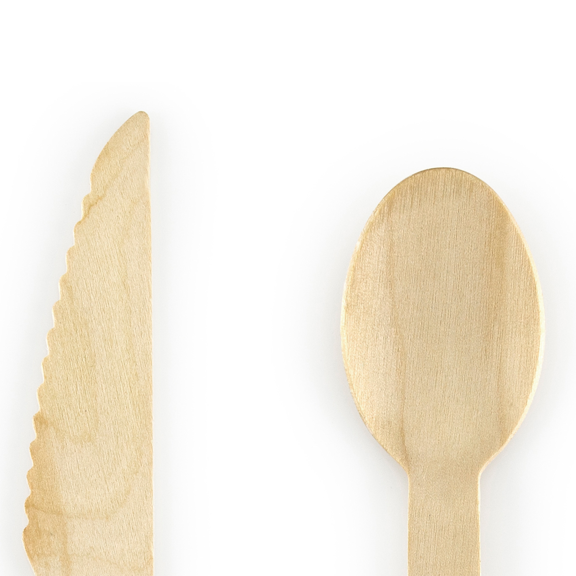 Holzbesteck-Set, Natur 18-teilig Essbesteck, Löffel, Küchenutensil, Löffel aus Holz