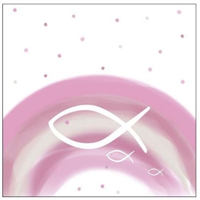 20 Cocktailservietten "Rosa Regenbogen" Fische 20 Cocktailservietten "Rosa Regenbogen" Fische