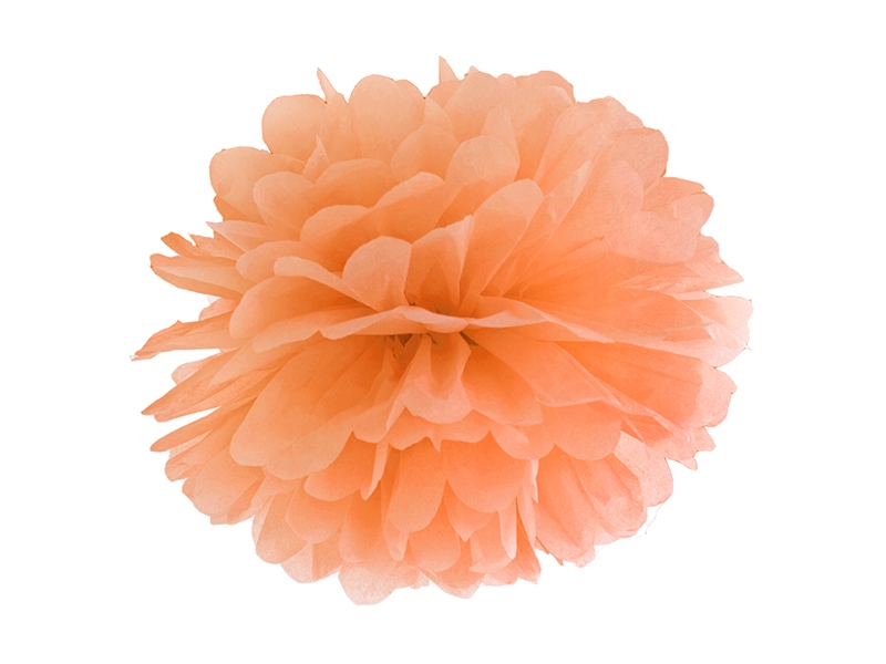 Pompom aus Papier - groß, Orange Pompom aus Papier - groß, Orange