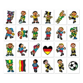 Fußball - 24 Mini-Tattoos