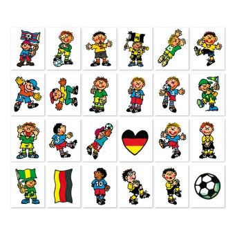 Fußball - 24 Mini-Tattoos Fußball - 24 Mini-Tattoos