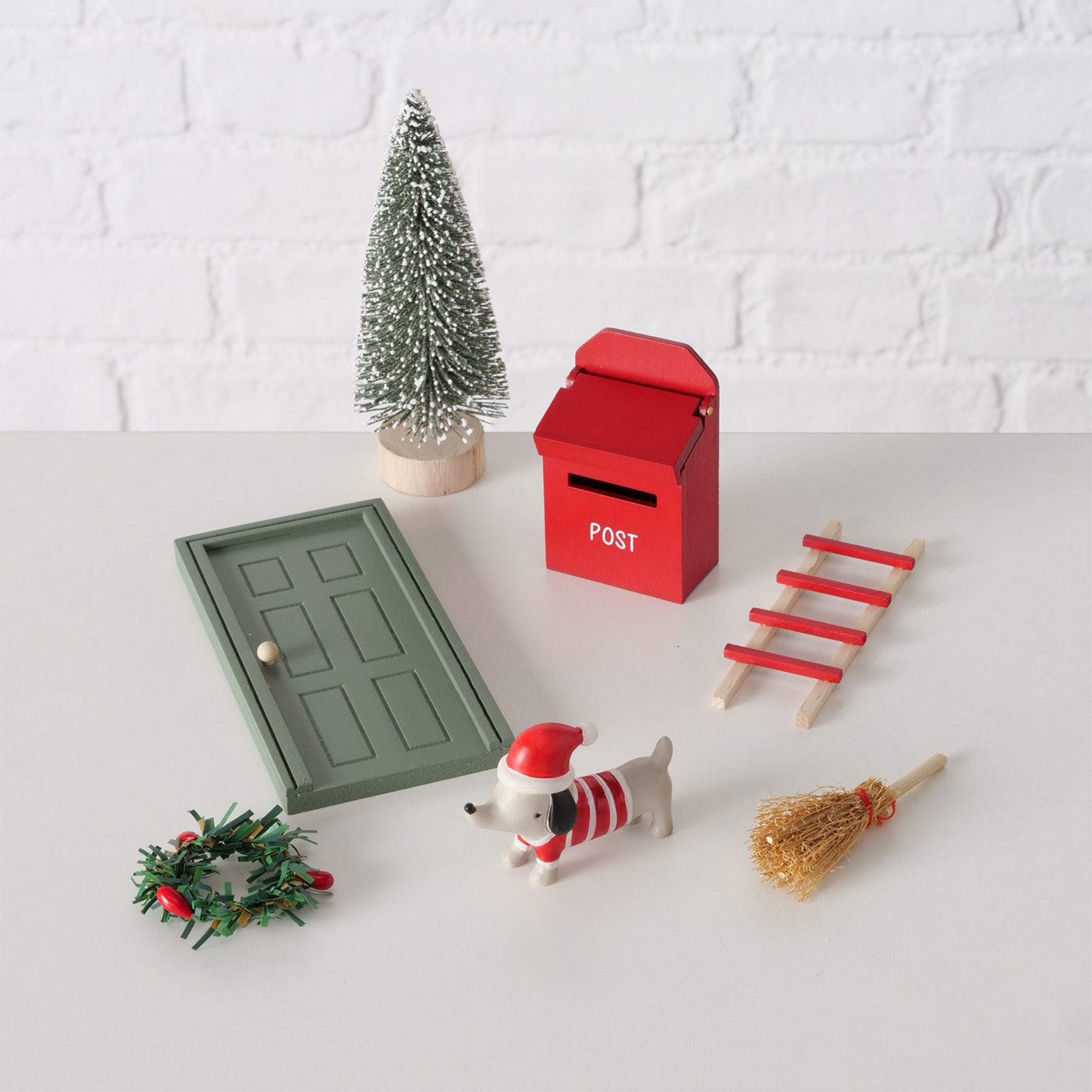 7 teiliges Wichteltürset Barney, Grün 7 teiliges Wichteltürset Barney, Grün