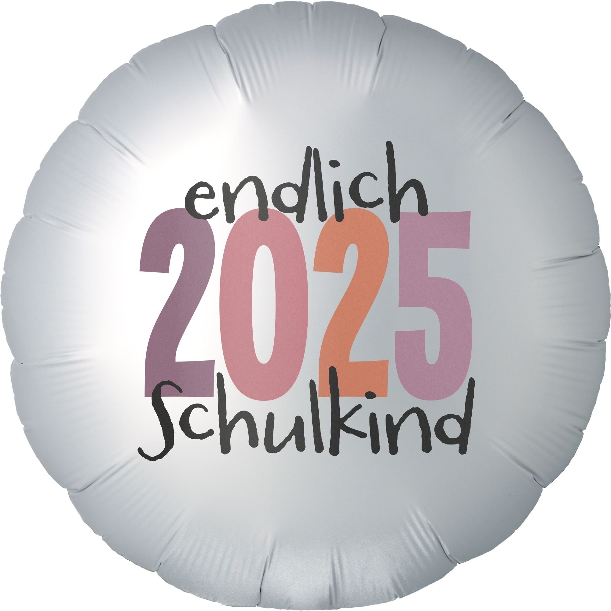 Folienballon "Endlich Schulkind" Rosa 45cm Folienballon "Endlich Schulkind" Rosa 45cm