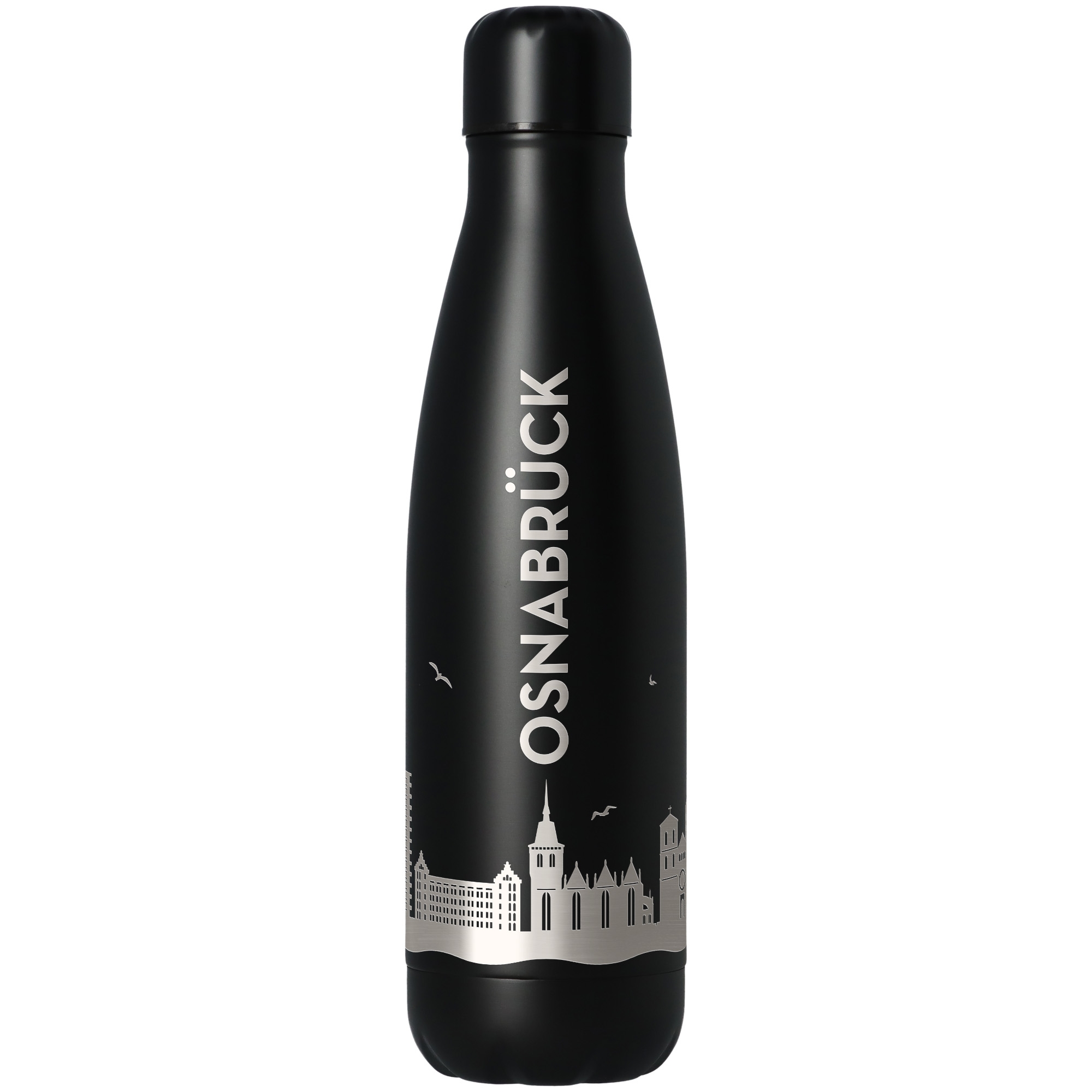 faf09cc5a7897ceb69b39ecdd3c28fe9fc7f4c9a Trinkflasche Skyline Osnabrück Schwarz 500ml