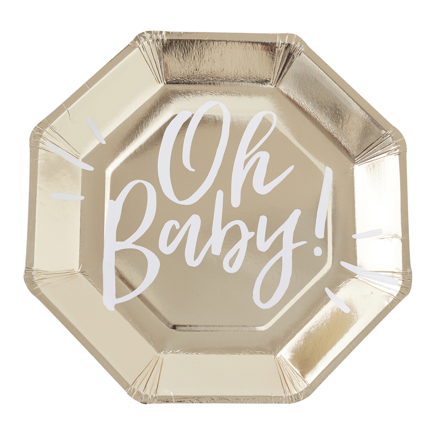 Oh Baby! - 8 Goldene Pappteller