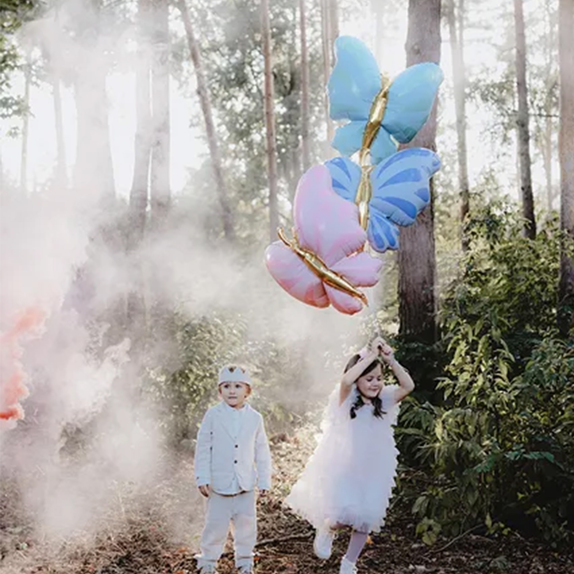 Folienballon "Schmetterling Minze" 70 cm Leute, Person, Junge, Kind, Männlich