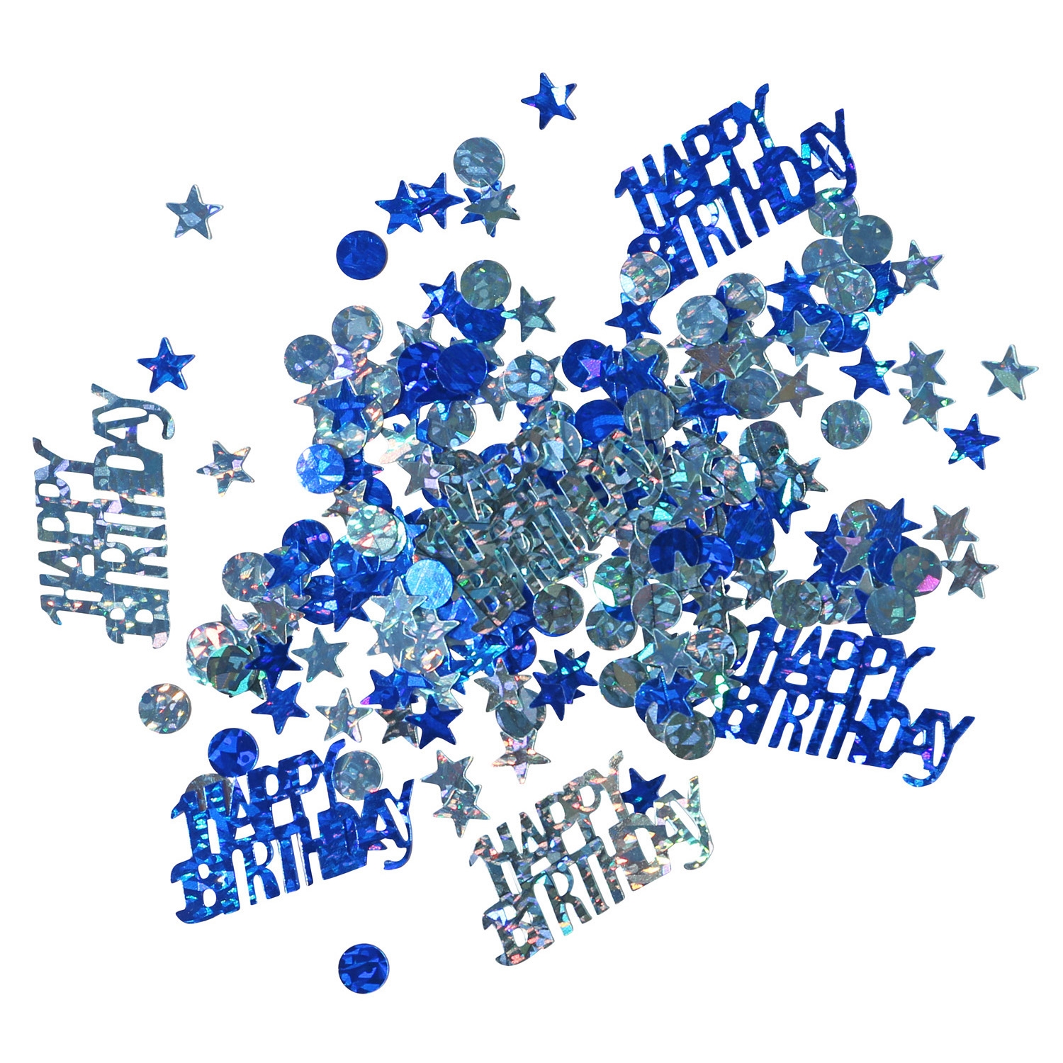 Konfetti "Happy Birthday", Blau Konfetti "Happy Birthday", Blau