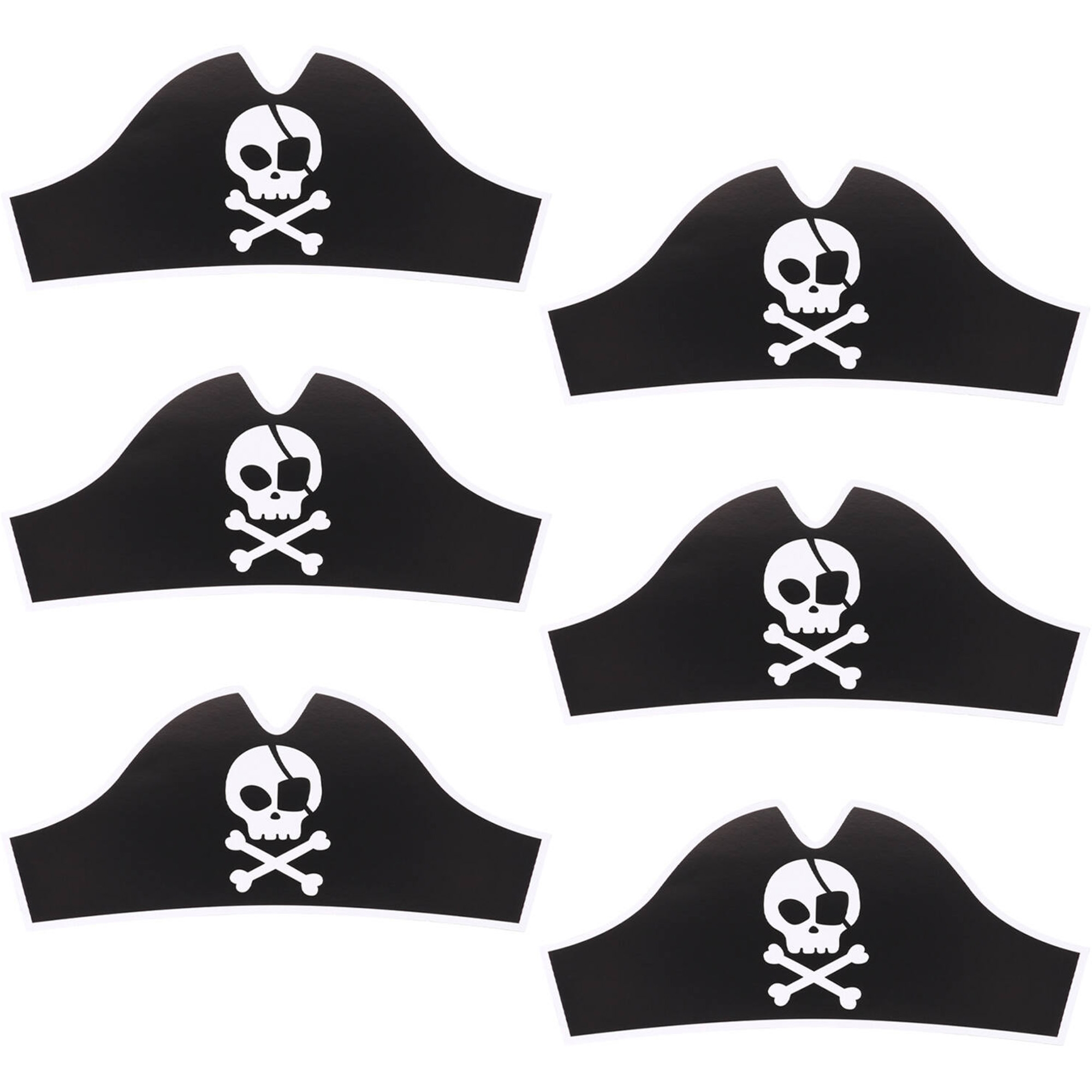 6 Piratenhüte