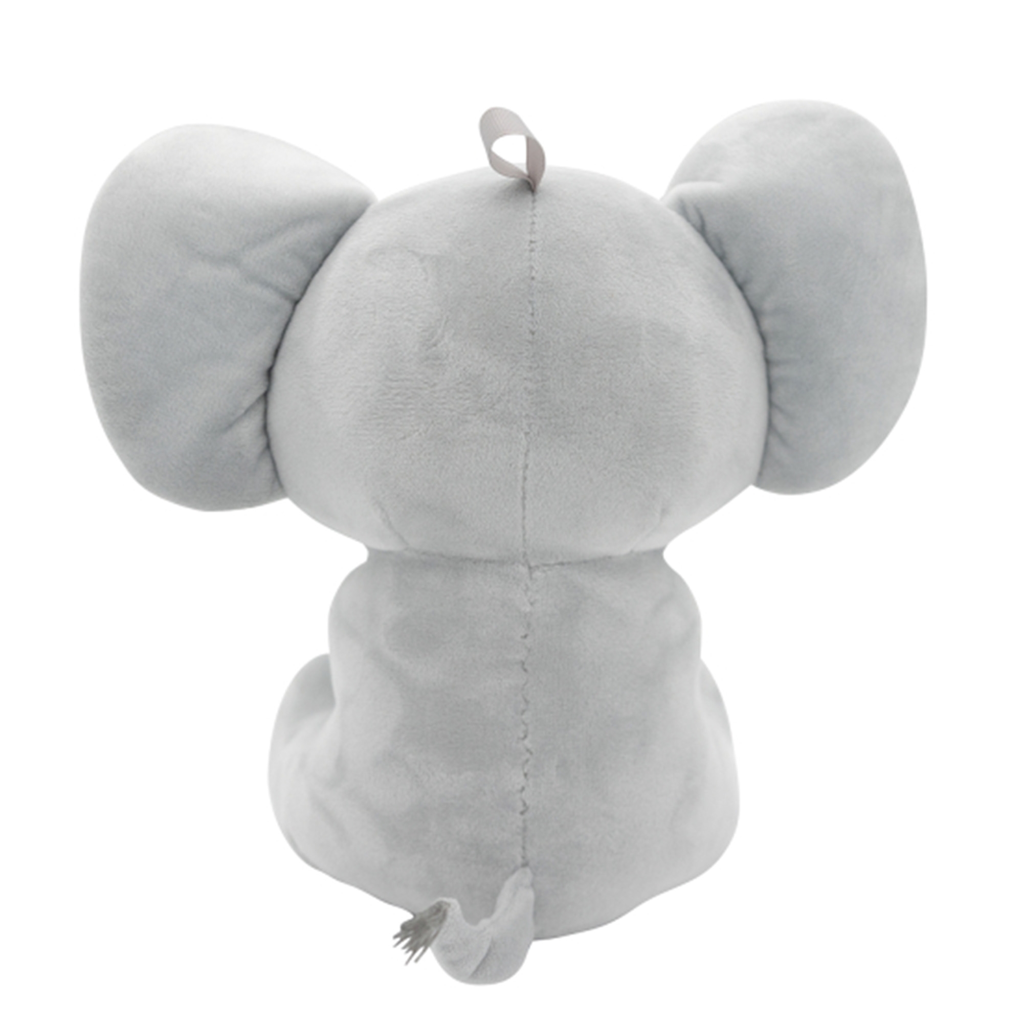 2-in-1 Plüschtier-Ballongewicht "Elefant mit blauen Ohren" 21 cm Kissen, Dekoration für Zuhause, Spielzeug, Plüsch