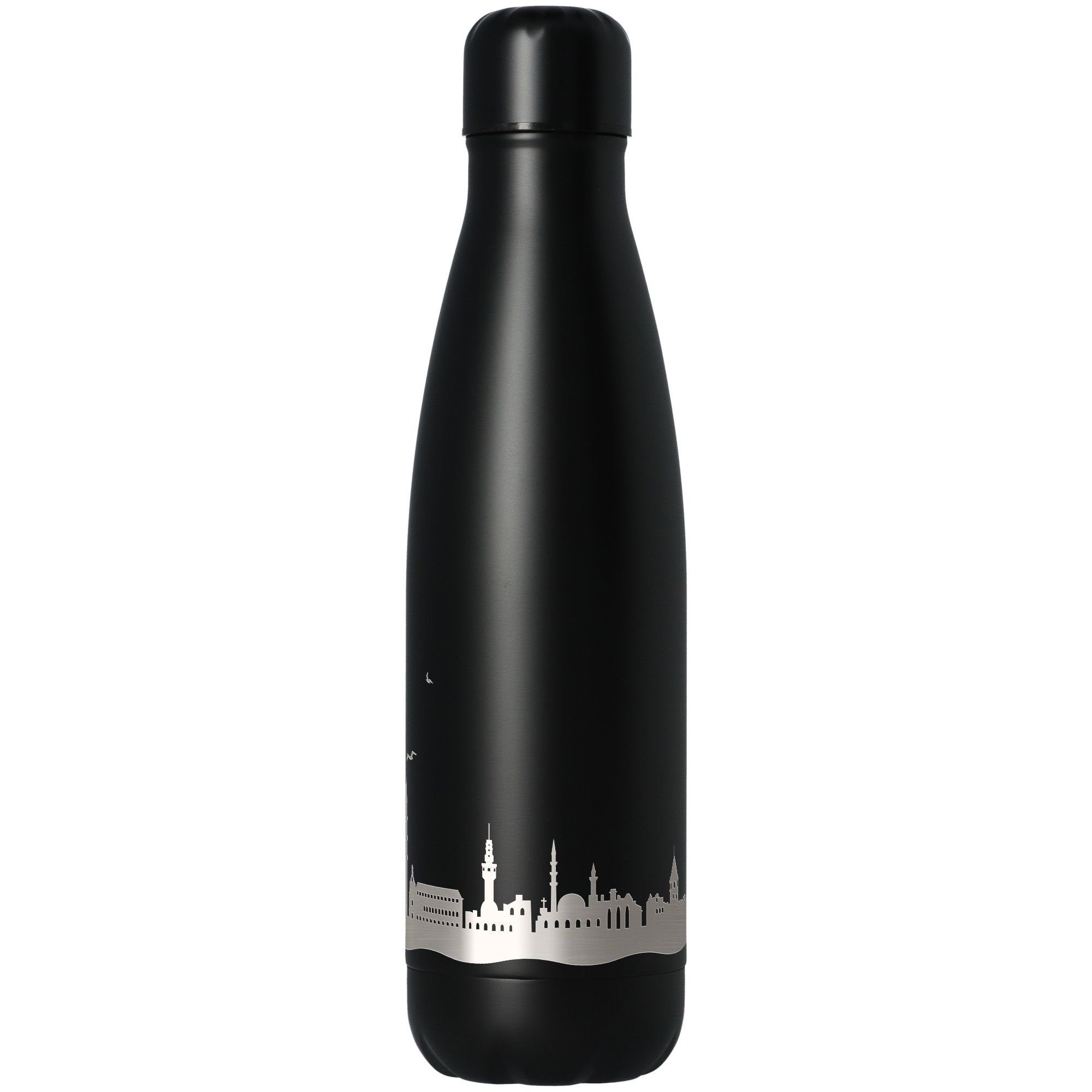 Trinkflasche Skyline Istanbul Schwarz 500ml Flasche, Wasserflasche