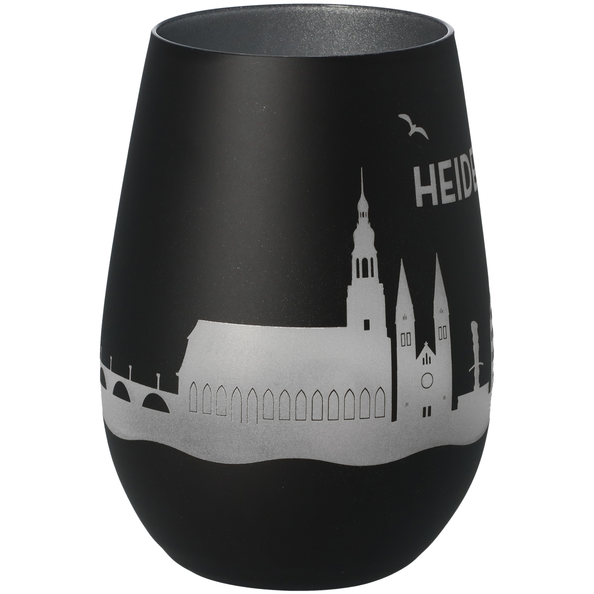 Windlicht Skyline Heidelberg Schwarz/Silber Windlicht Skyline Heidelberg Schwarz/Silber