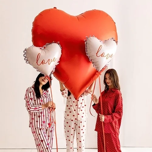 Herzluftballon, Luftballon, Pyjama, Herzen, Dekoration