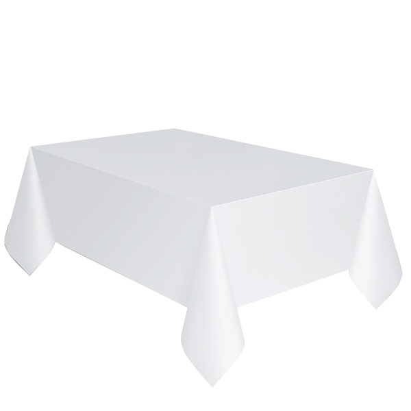 Papier Tischdecke - Weiß Papier Tischdecke - Weiß
