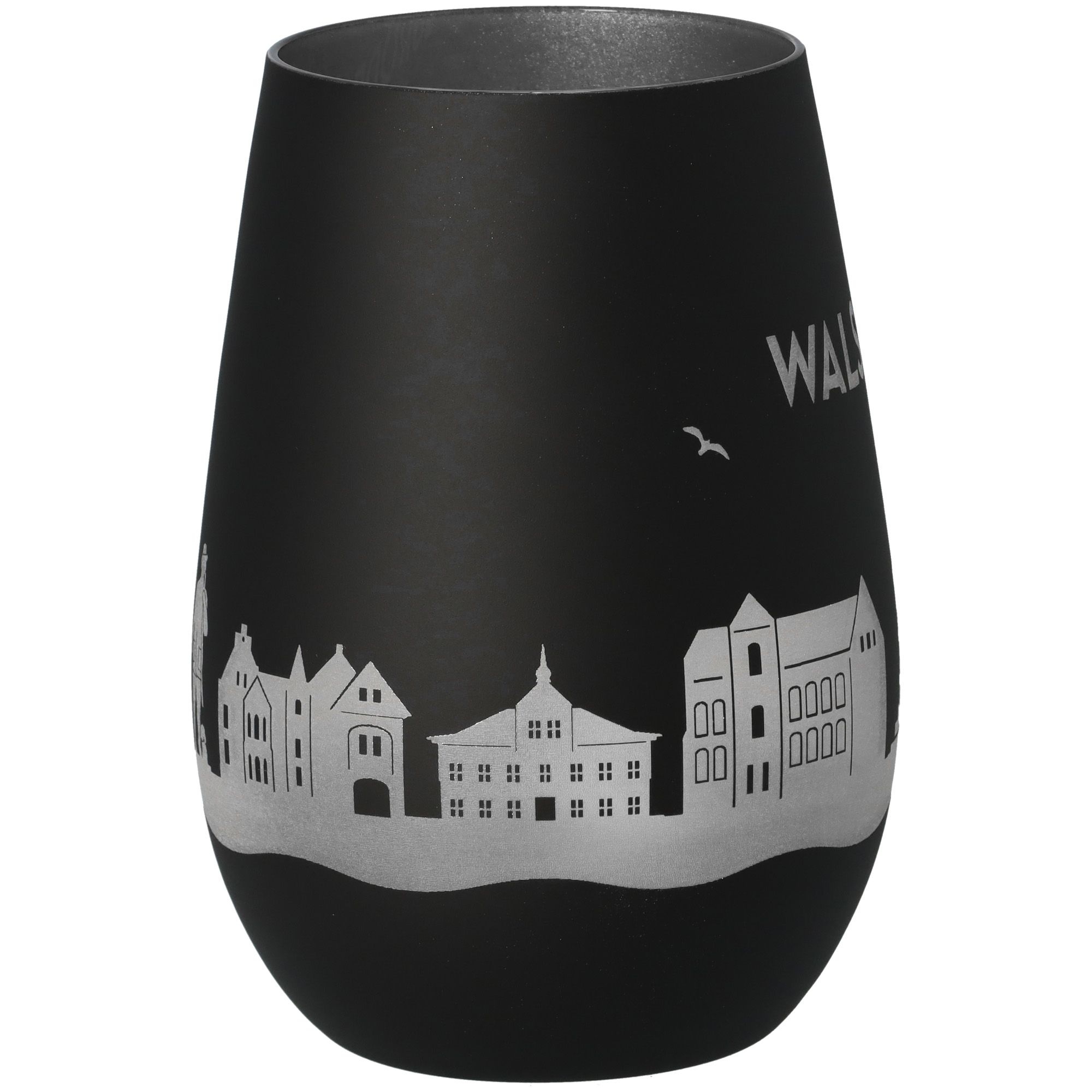 Windlicht Skyline Walsrode Schwarz/Silber Töpferei, Krug, Vase, Lampe