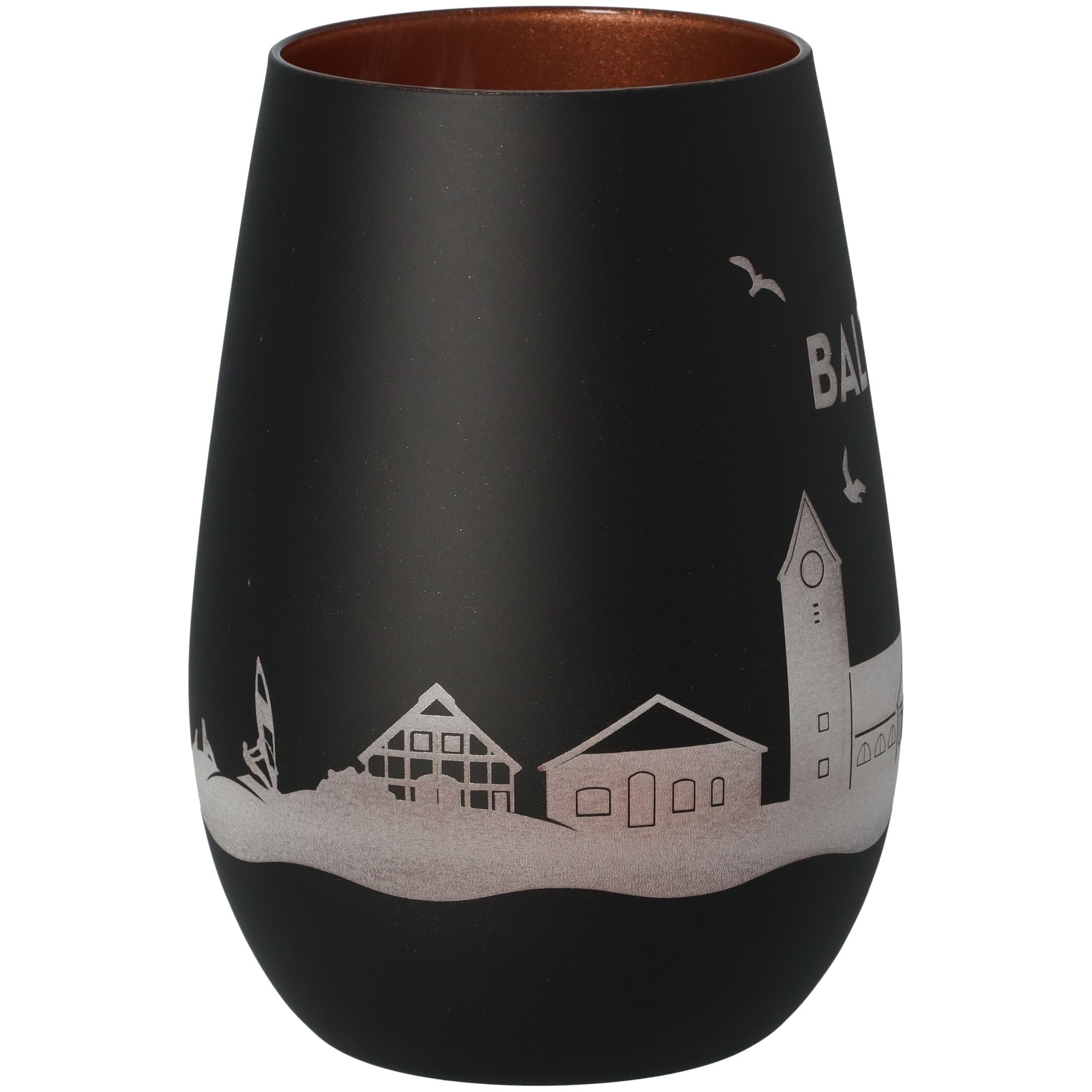 Windlicht Skyline Baltrum Schwarz/Bronze Krug, Töpferei, Vase, Tasse