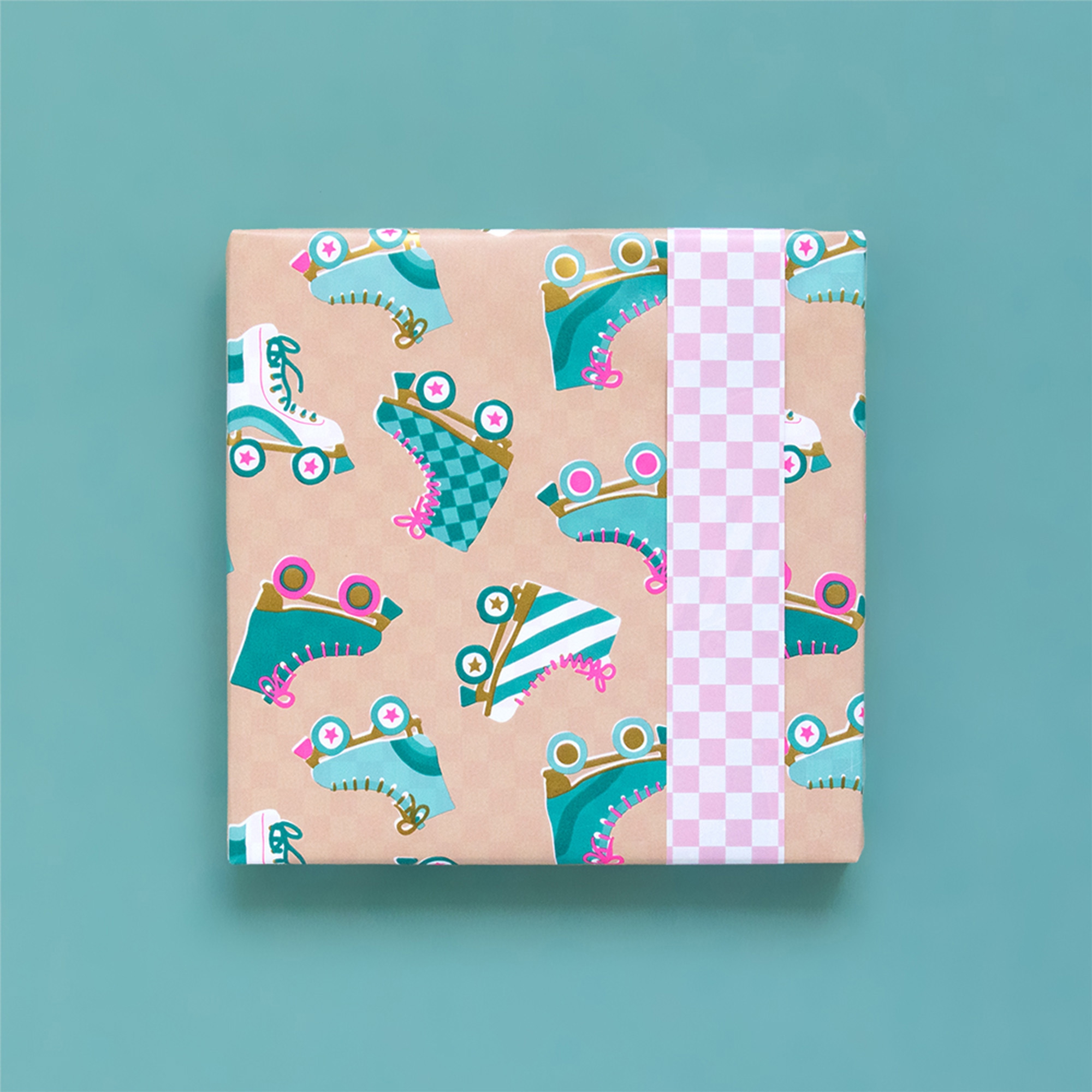 Geschenkpapier "Roller Skates" 3 m Windel