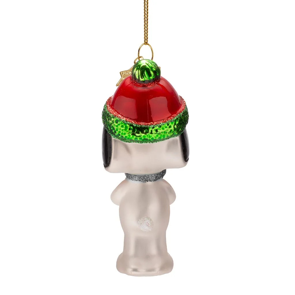 Vondels Weihnachtskugel "Snoopy mit Geschenk"
