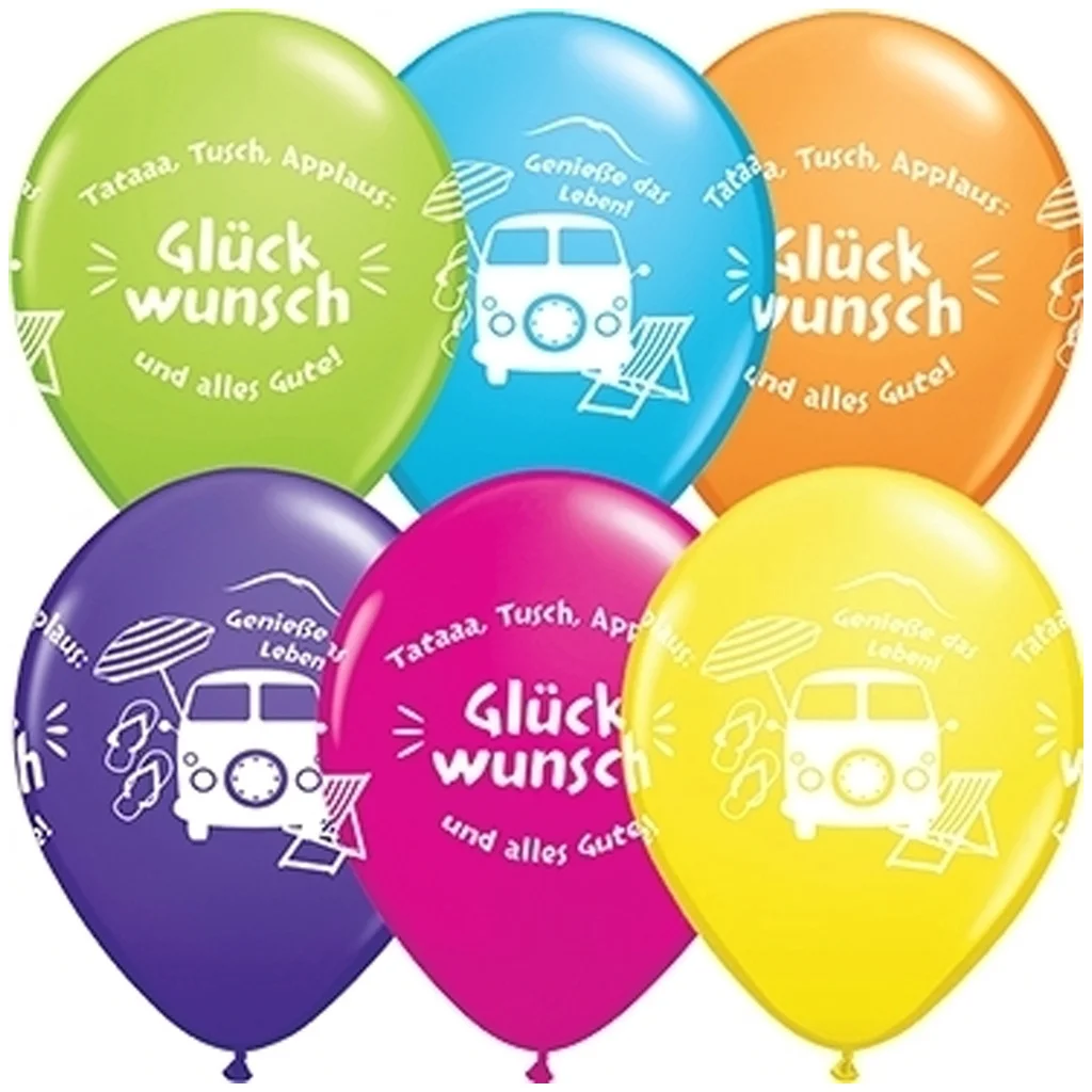 Ballons, Party Balloons, Bunte Ballons, Gäste Geschenk, Glückwunsch