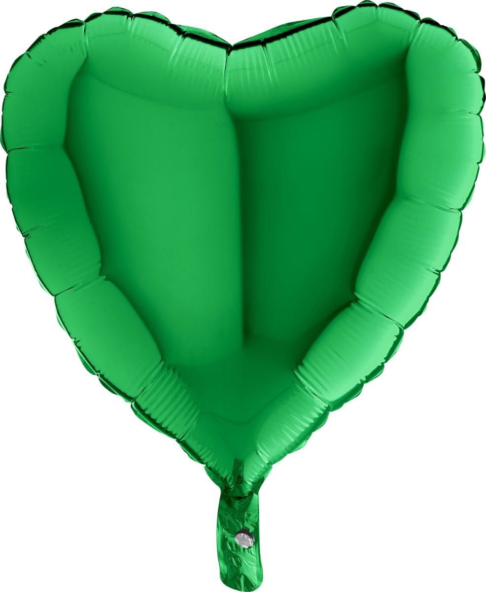 Folienballon Herz Grün 45cm Ballon
