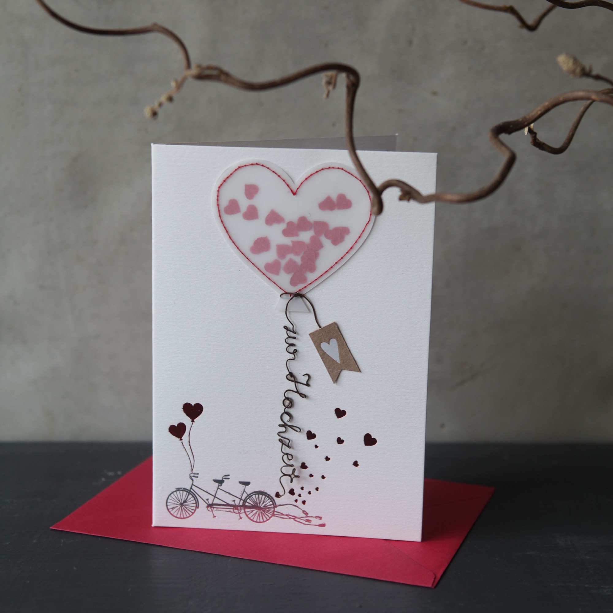 Luftballon Karte "Zur Hochzeit" Luftballon Karte "Zur Hochzeit"