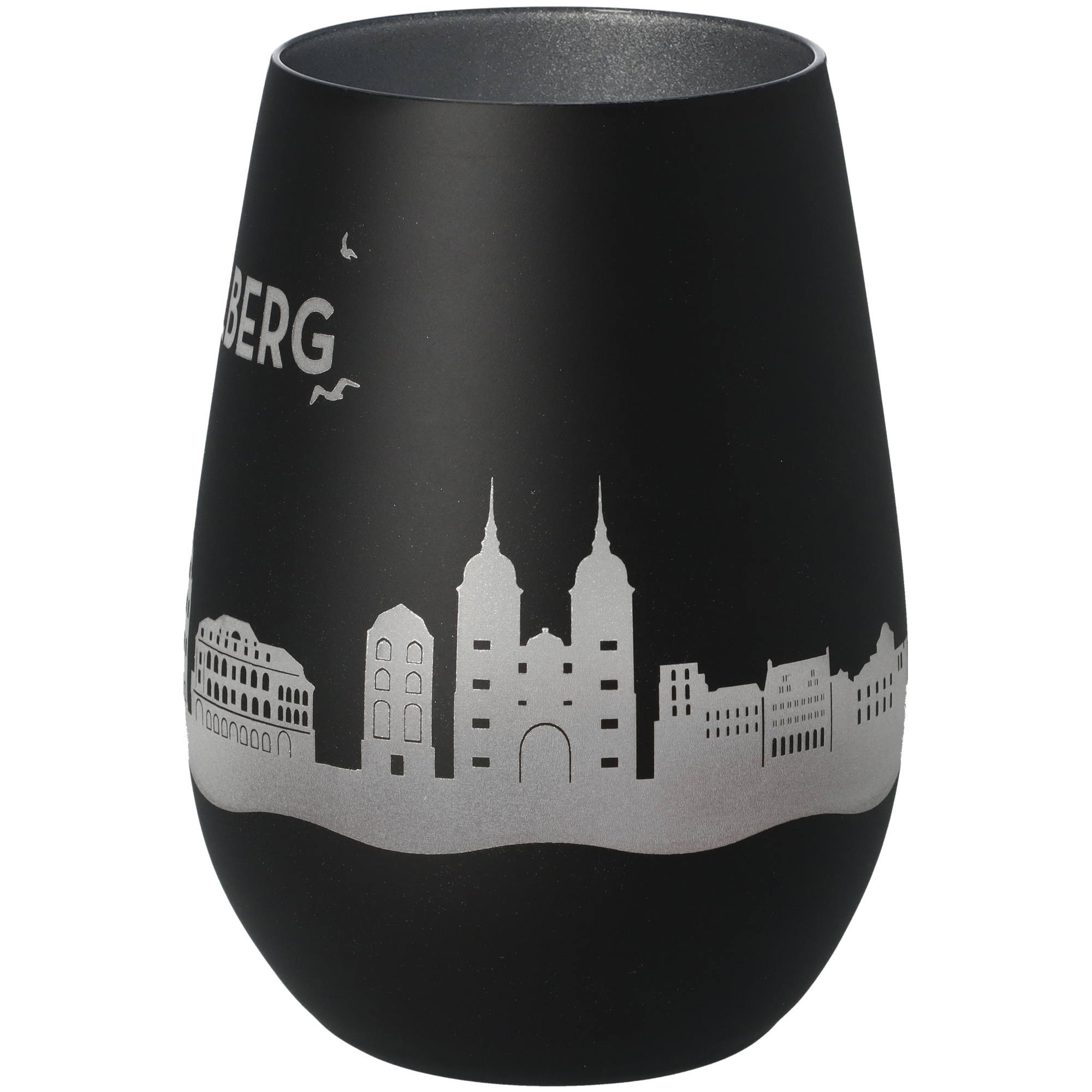 Windlicht Skyline Heidelberg Schwarz/Silber Windlicht Skyline Heidelberg Schwarz/Silber