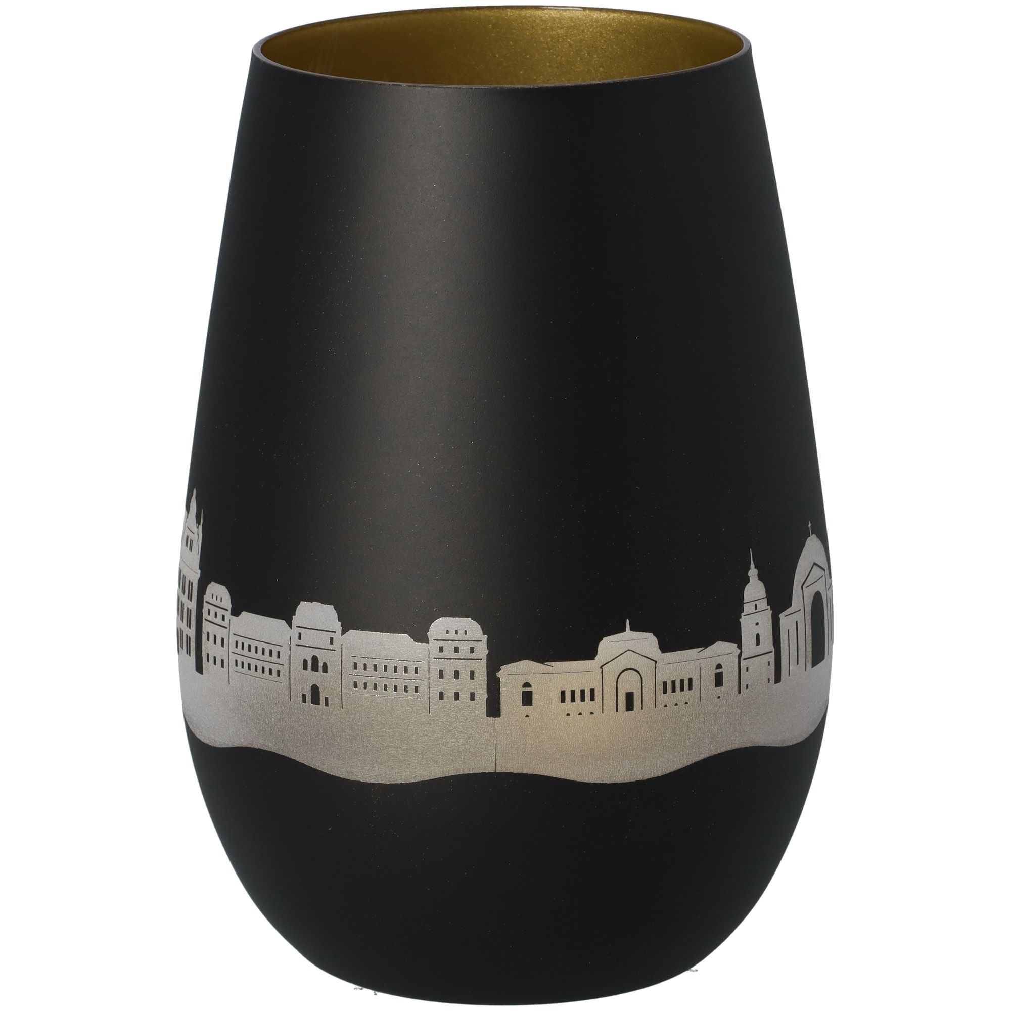 Windlicht Skyline Darmstadt Schwarz/Gold Windlicht Skyline Darmstadt Schwarz/Gold