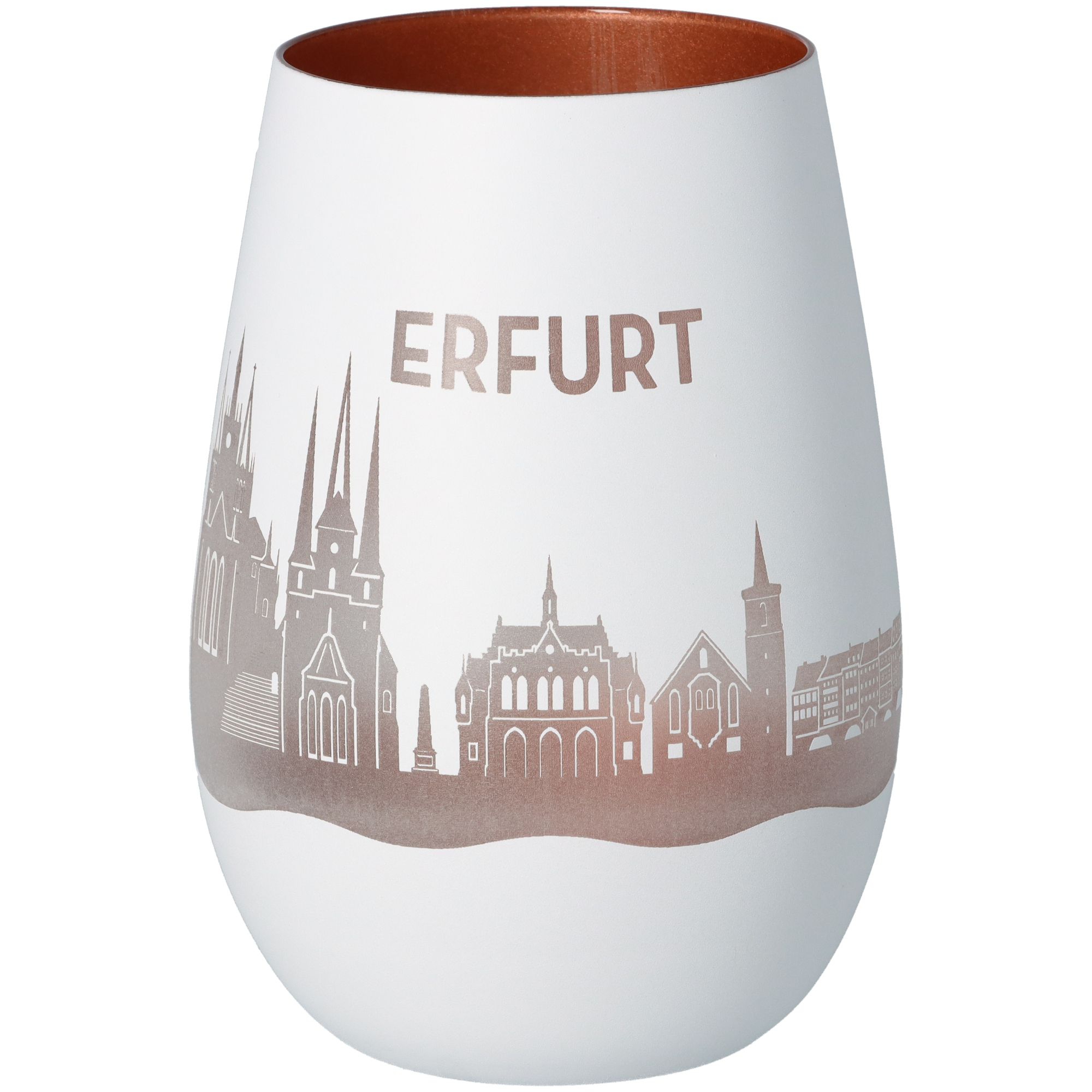 Windlicht Skyline Erfurt Weiß/Bronze Windlicht Skyline Erfurt Weiß/Bronze