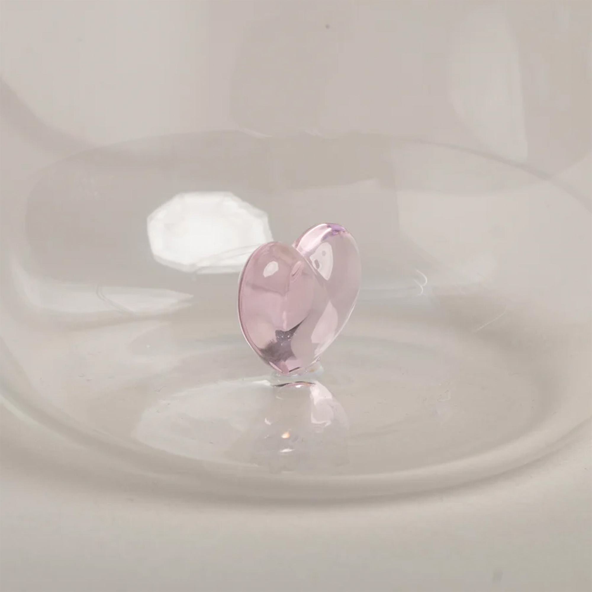 Eulenschnitt - Trinkglas "Herz" Rosa Eulenschnitt - Trinkglas "Herz" Rosa