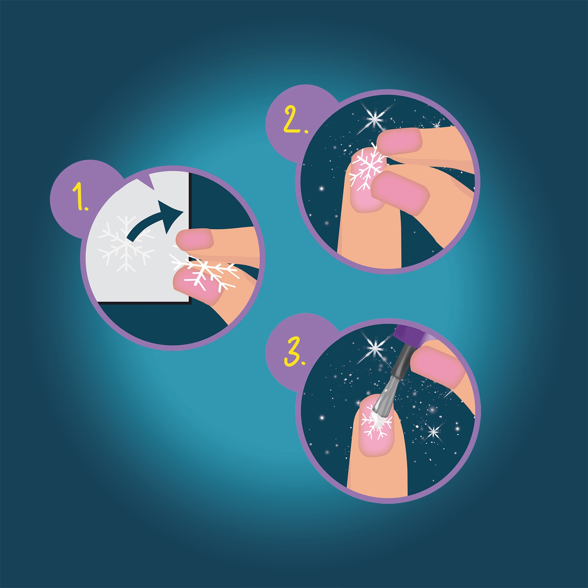 44-teiliges Nagelsticker-Set 44-teiliges Nagelsticker-Set