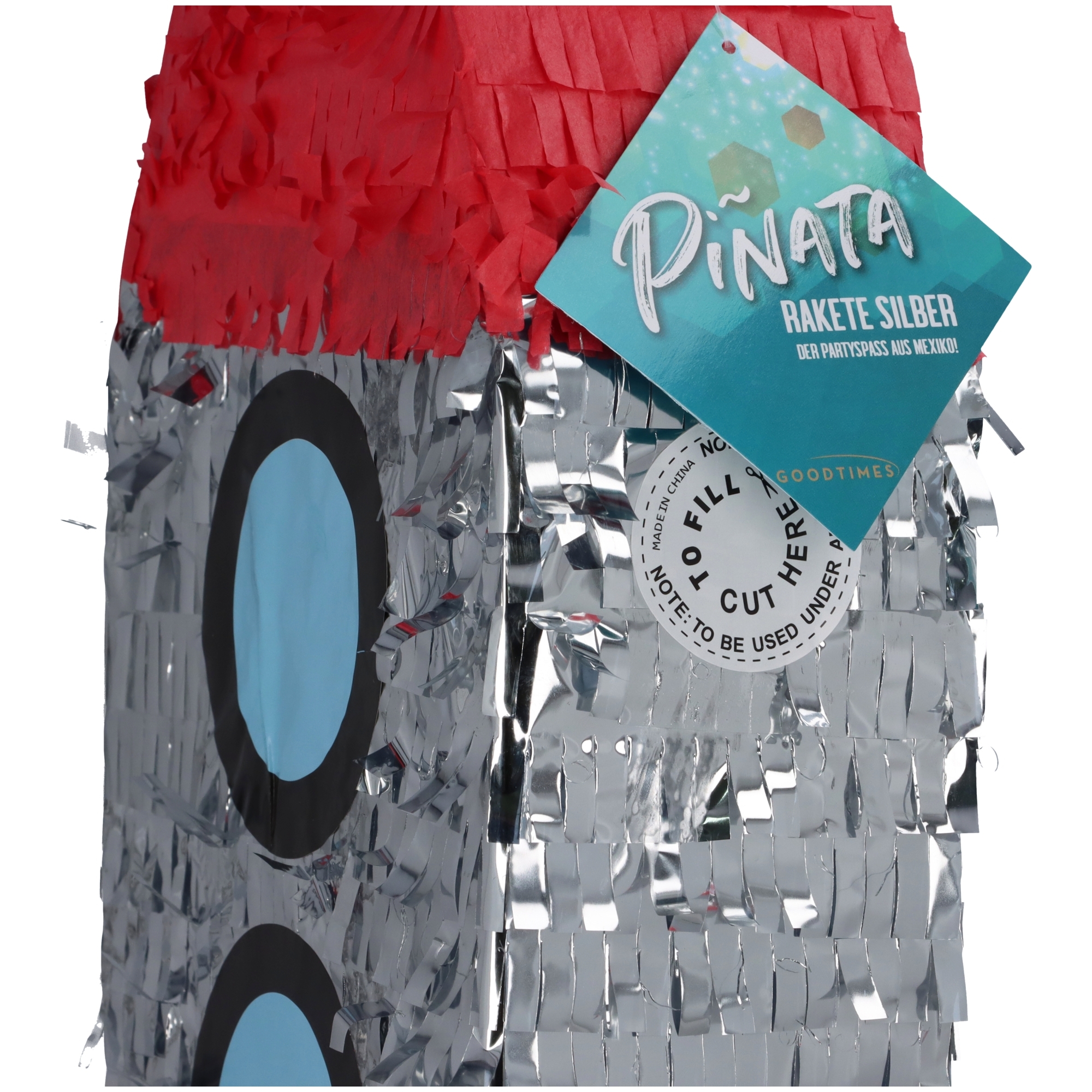 Pinata "Rakete" Silber