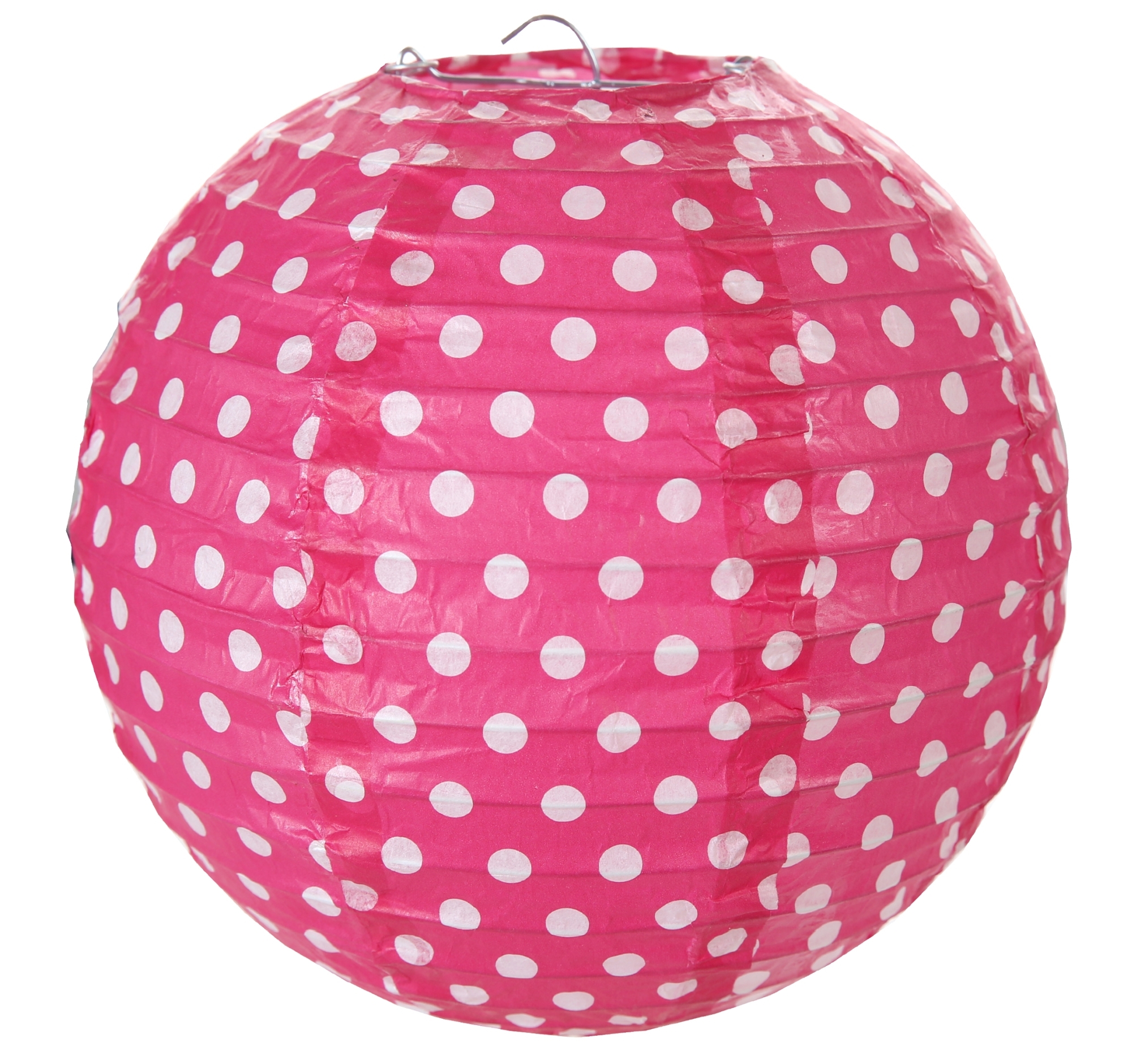 Pink Punkte - 2 Laternen Größe M Pink Punkte - 2 Laternen Größe M