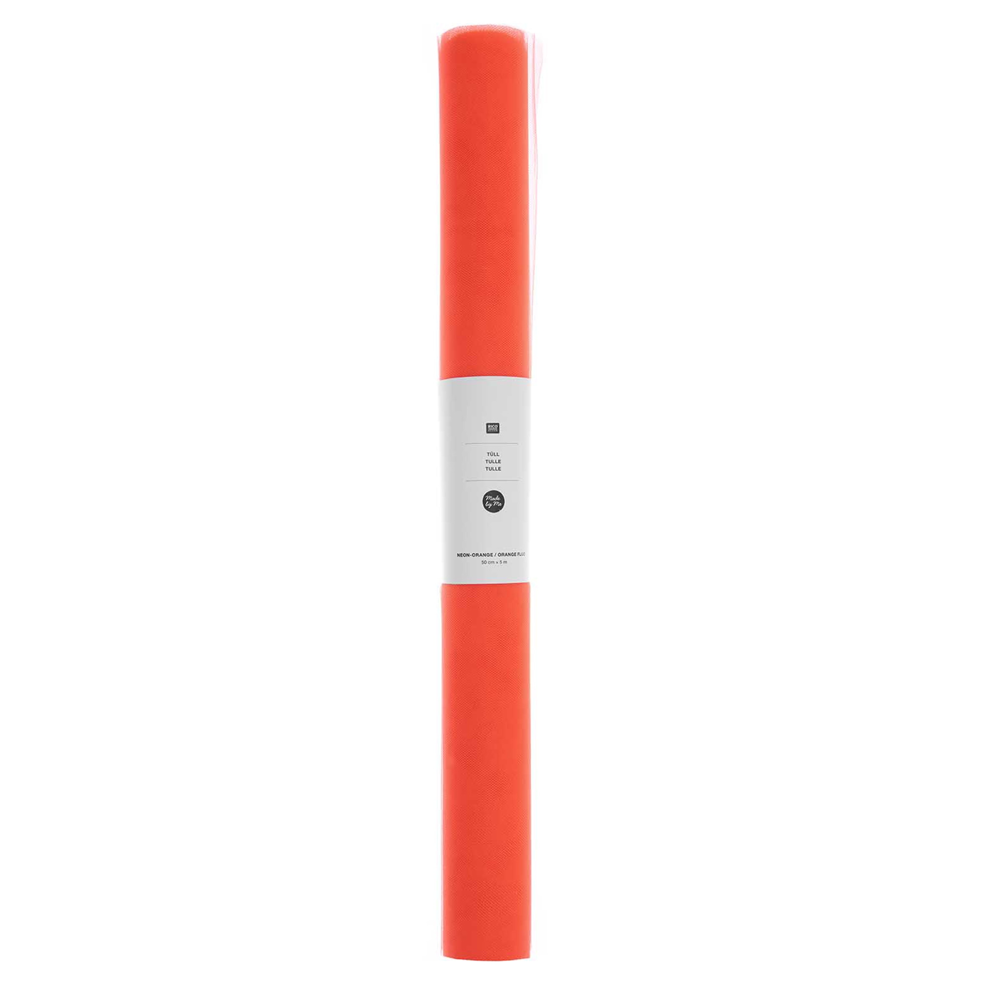 Tüll in Neon Orange 5 m x 50 cm Tüll in Neon Orange 5 m x 50 cm